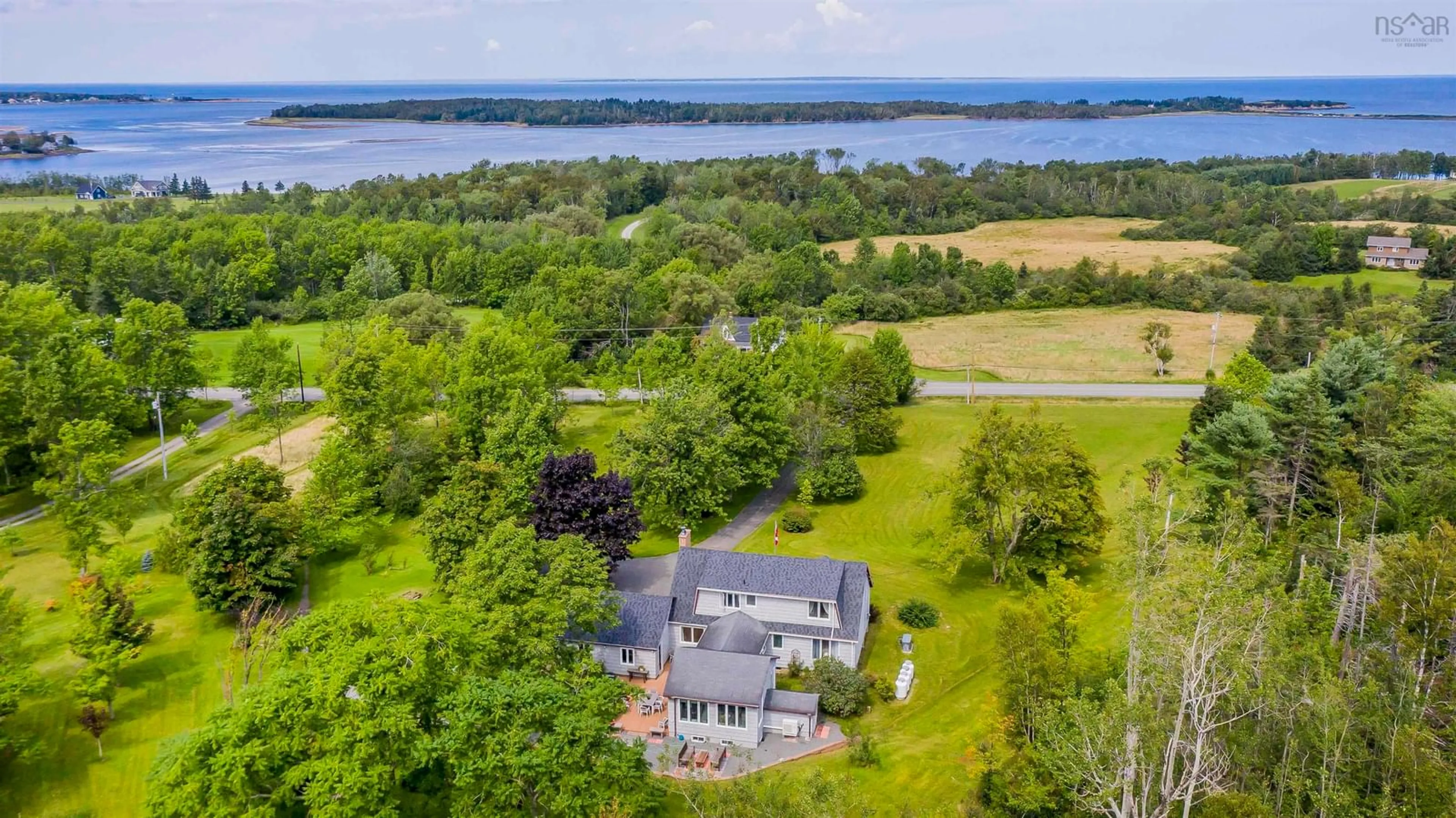 A pic from outside/outdoor area/front of a property/back of a property/a pic from drone, water/lake/river/ocean view for 5632 Little Harbour Rd, Little Harbour Nova Scotia B2H 5C4
