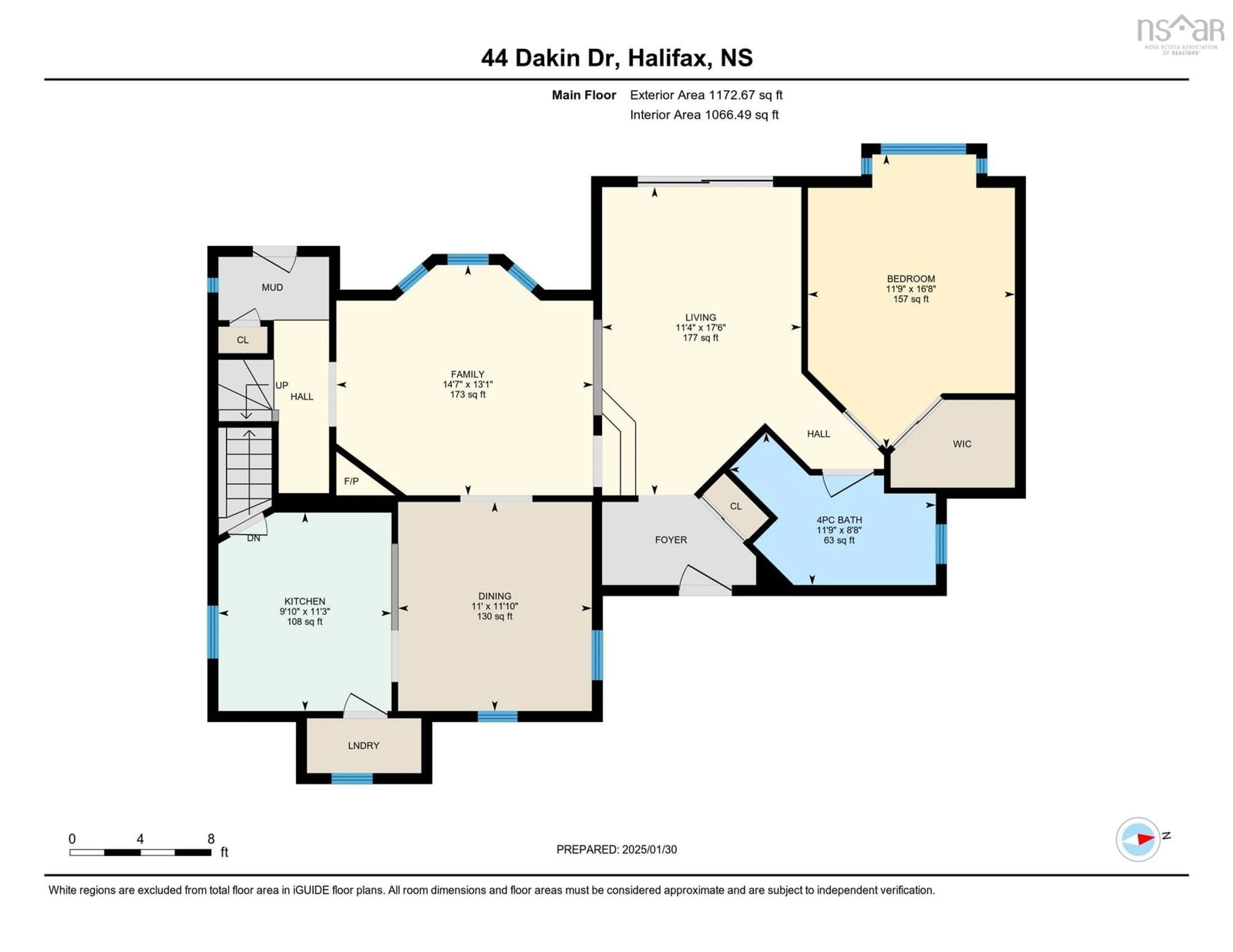 Floor plan for 44 Dakin Dr, Halifax Nova Scotia B3M 2C9