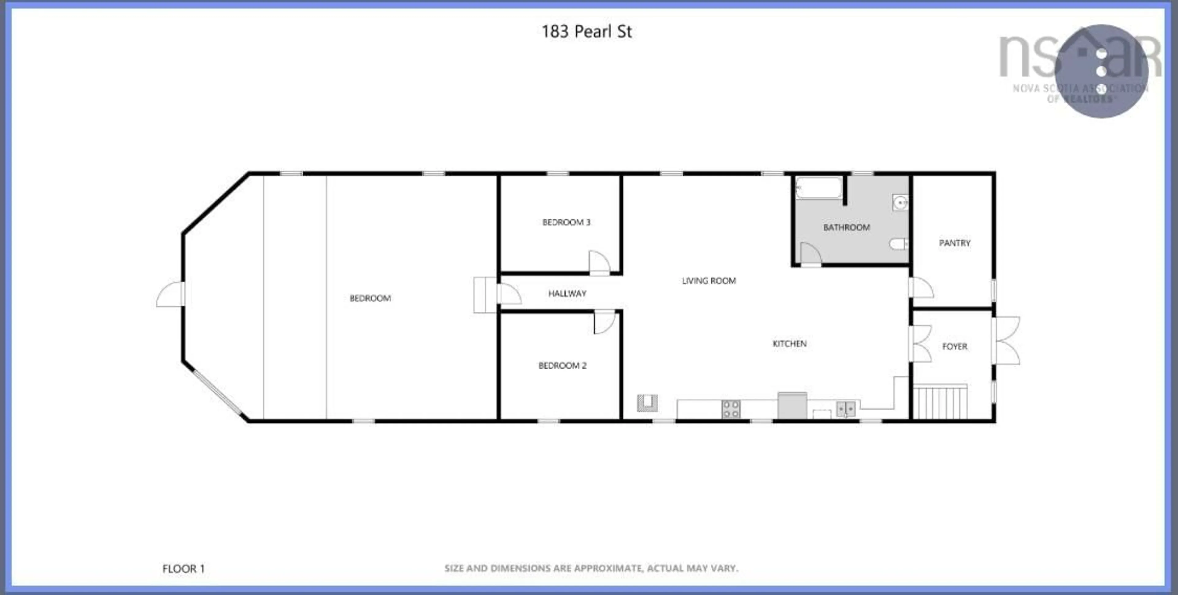 Floor plan for 183 Pearl St, River Hebert Nova Scotia B0L 1G0