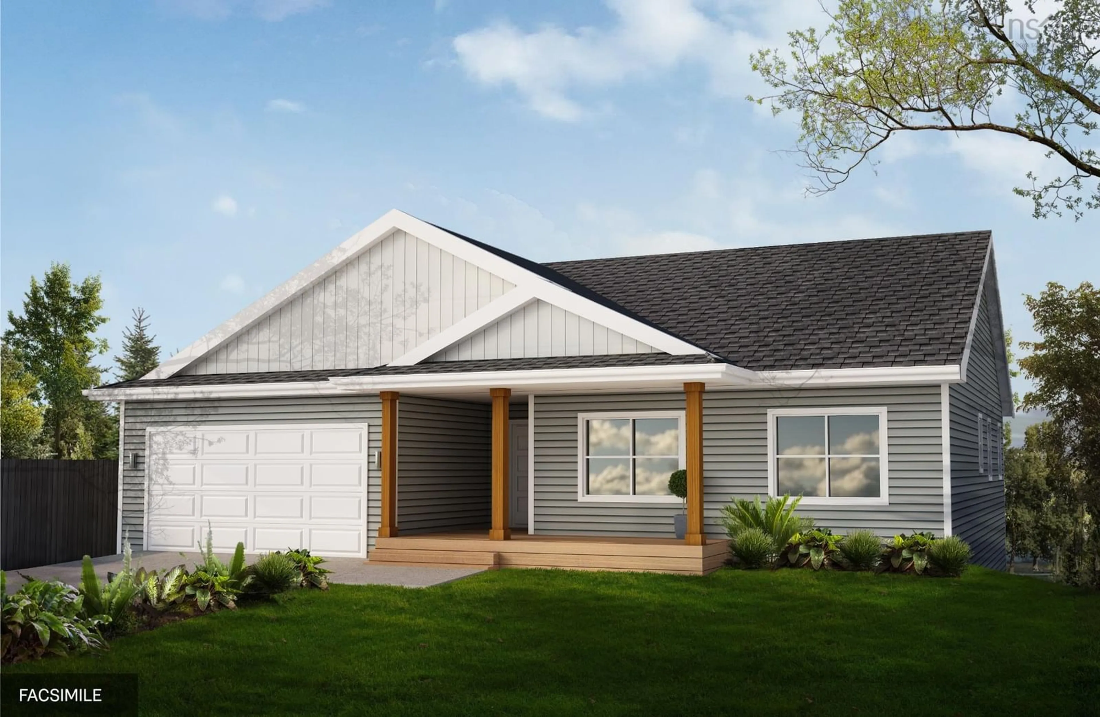 Home with vinyl exterior material, street for 345 Everwood Ave, Hammonds Plains Nova Scotia B3J 0Z6