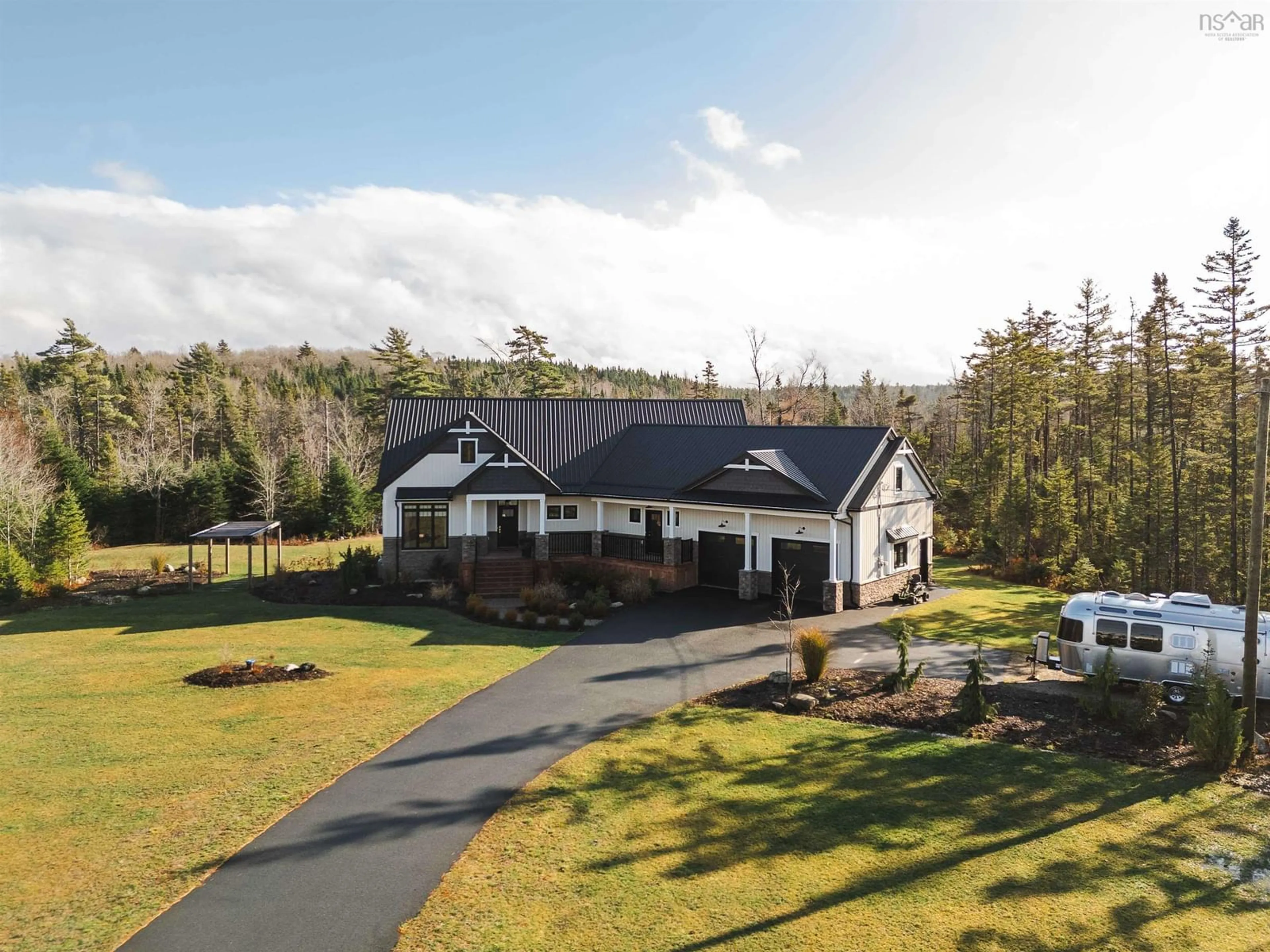 A pic from outside/outdoor area/front of a property/back of a property/a pic from drone, mountain view for 628 Sandwick Dr, Hammonds Plains Nova Scotia B4B 0H4