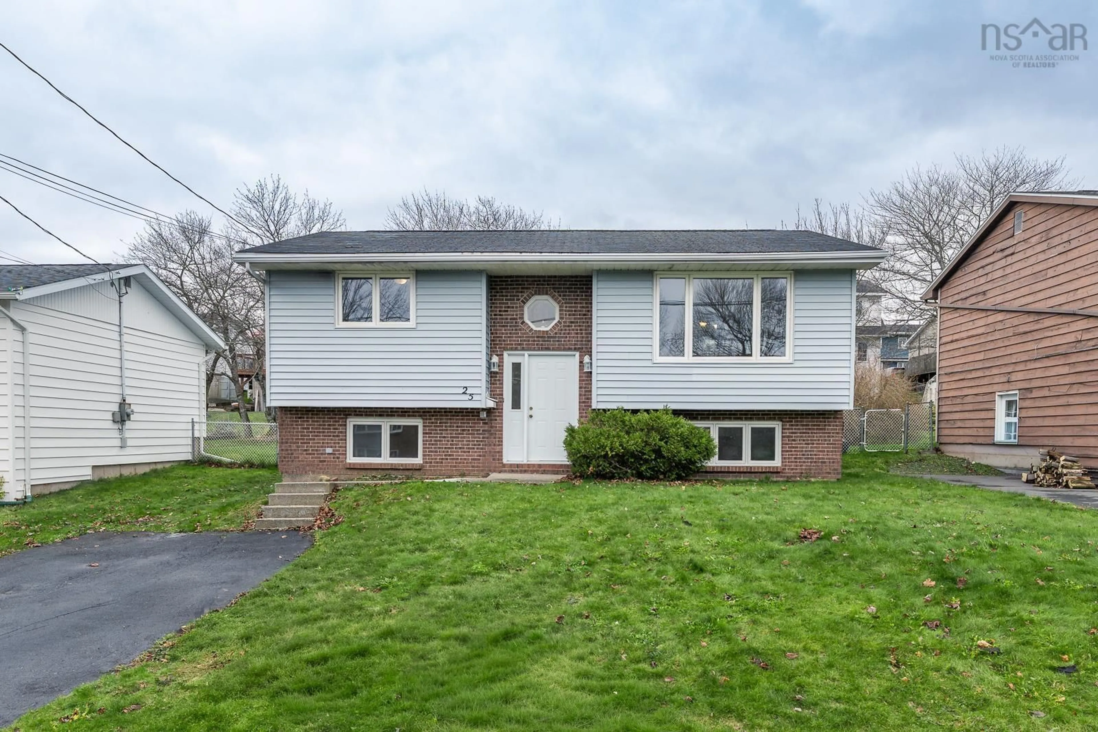 Home with vinyl exterior material, street for 25 La Pierre Cres, Woodlawn Nova Scotia B2W 5C6