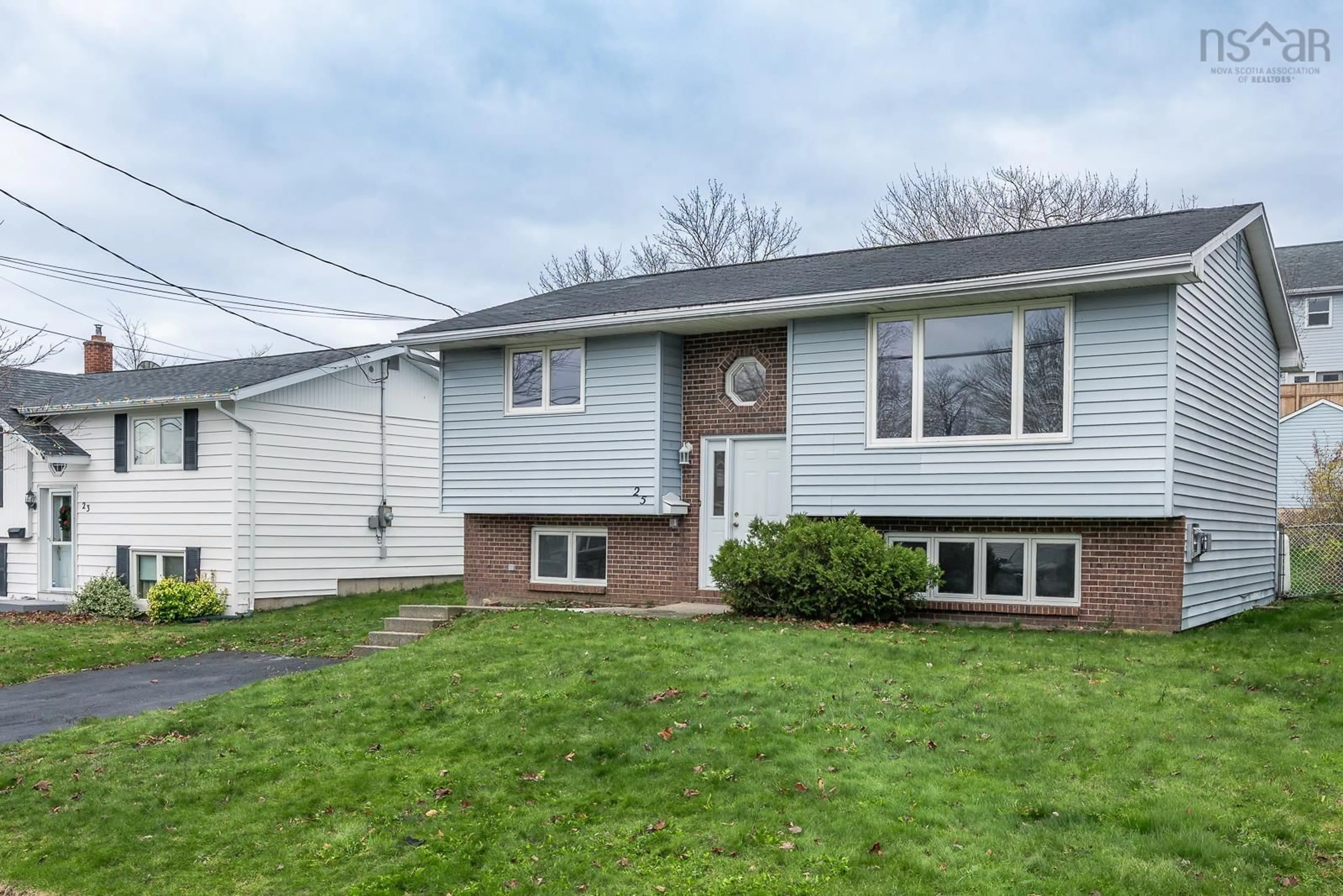 Home with vinyl exterior material, street for 25 La Pierre Cres, Woodlawn Nova Scotia B2W 5C6
