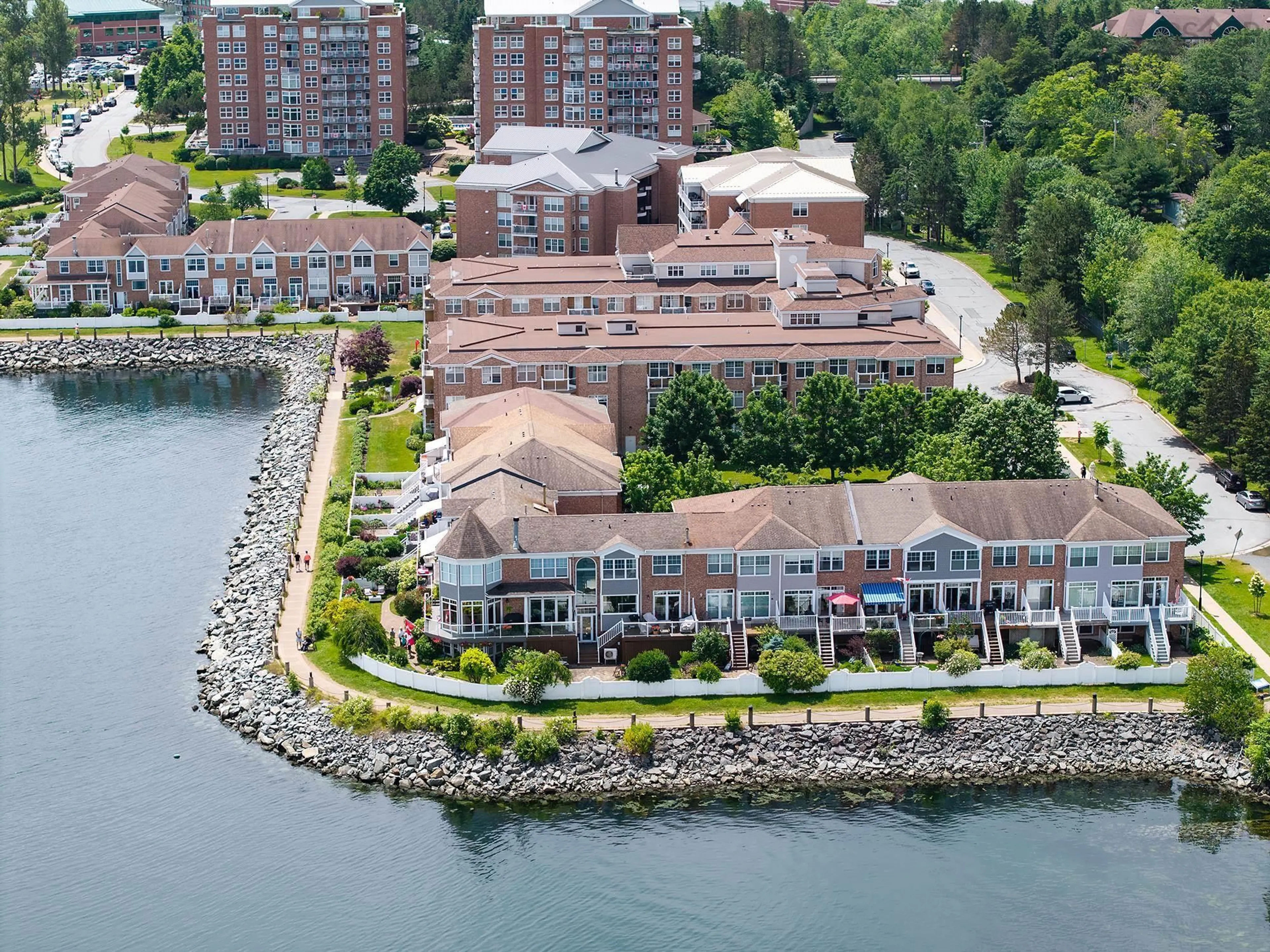 A pic from outside/outdoor area/front of a property/back of a property/a pic from drone, water/lake/river/ocean view for 4 Arthur Lismer Crt, Bedford Nova Scotia B4A 4B4