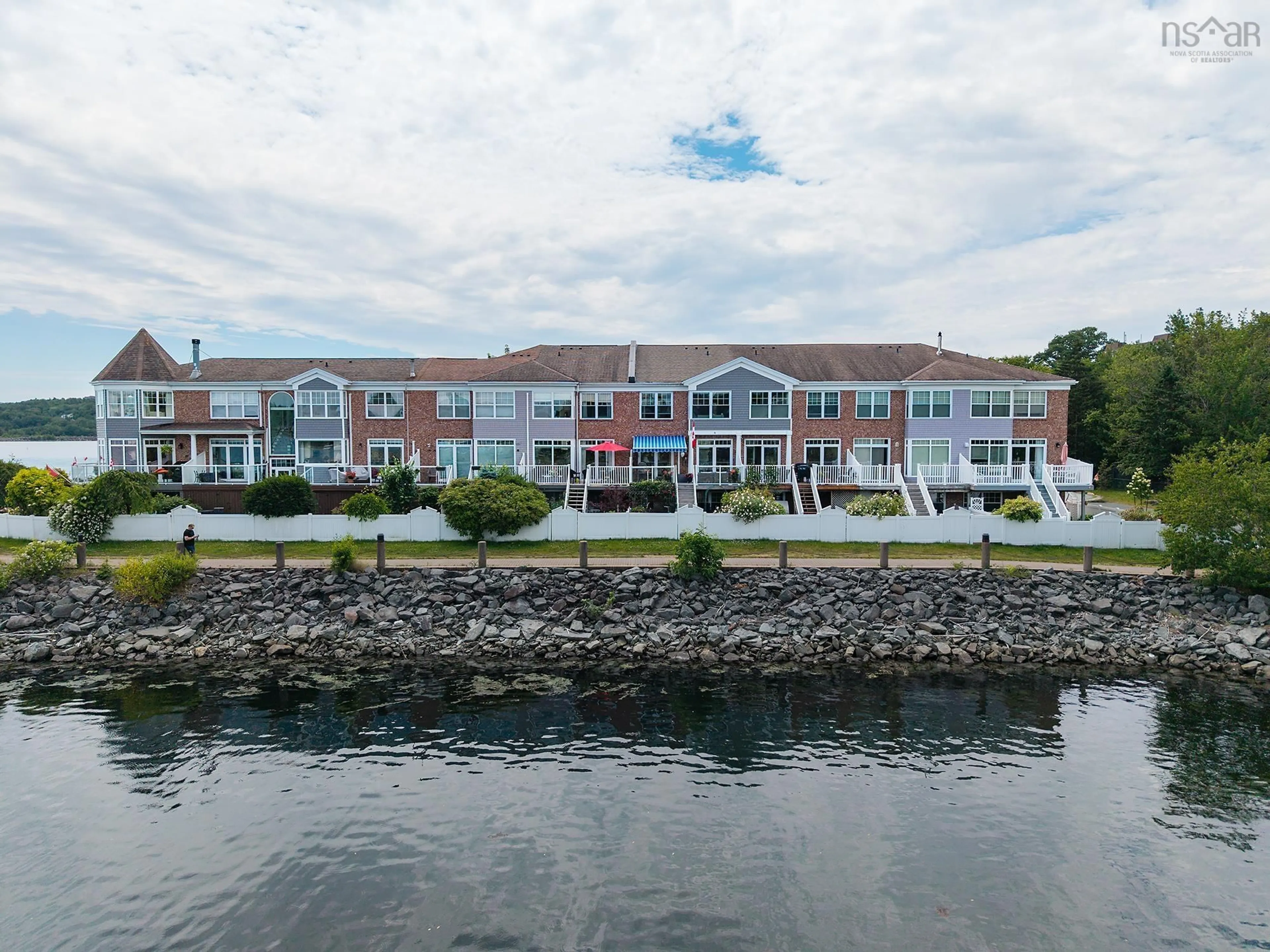 A pic from outside/outdoor area/front of a property/back of a property/a pic from drone, water/lake/river/ocean view for 4 Arthur Lismer Crt, Bedford Nova Scotia B4A 4B4