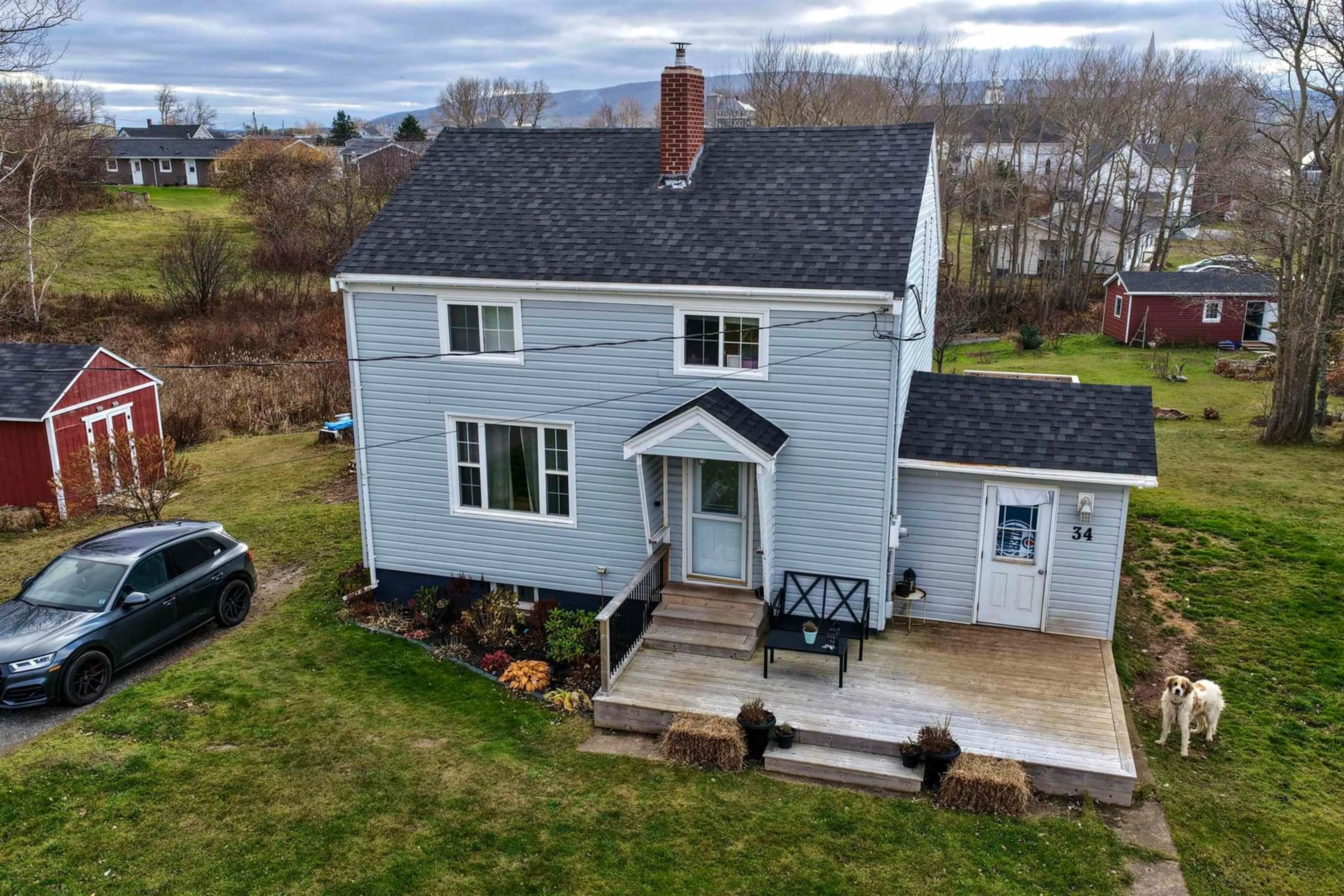 A pic from outside/outdoor area/front of a property/back of a property/a pic from drone, building for 34 Hillcrest St, Inverness Nova Scotia B0E 1N0