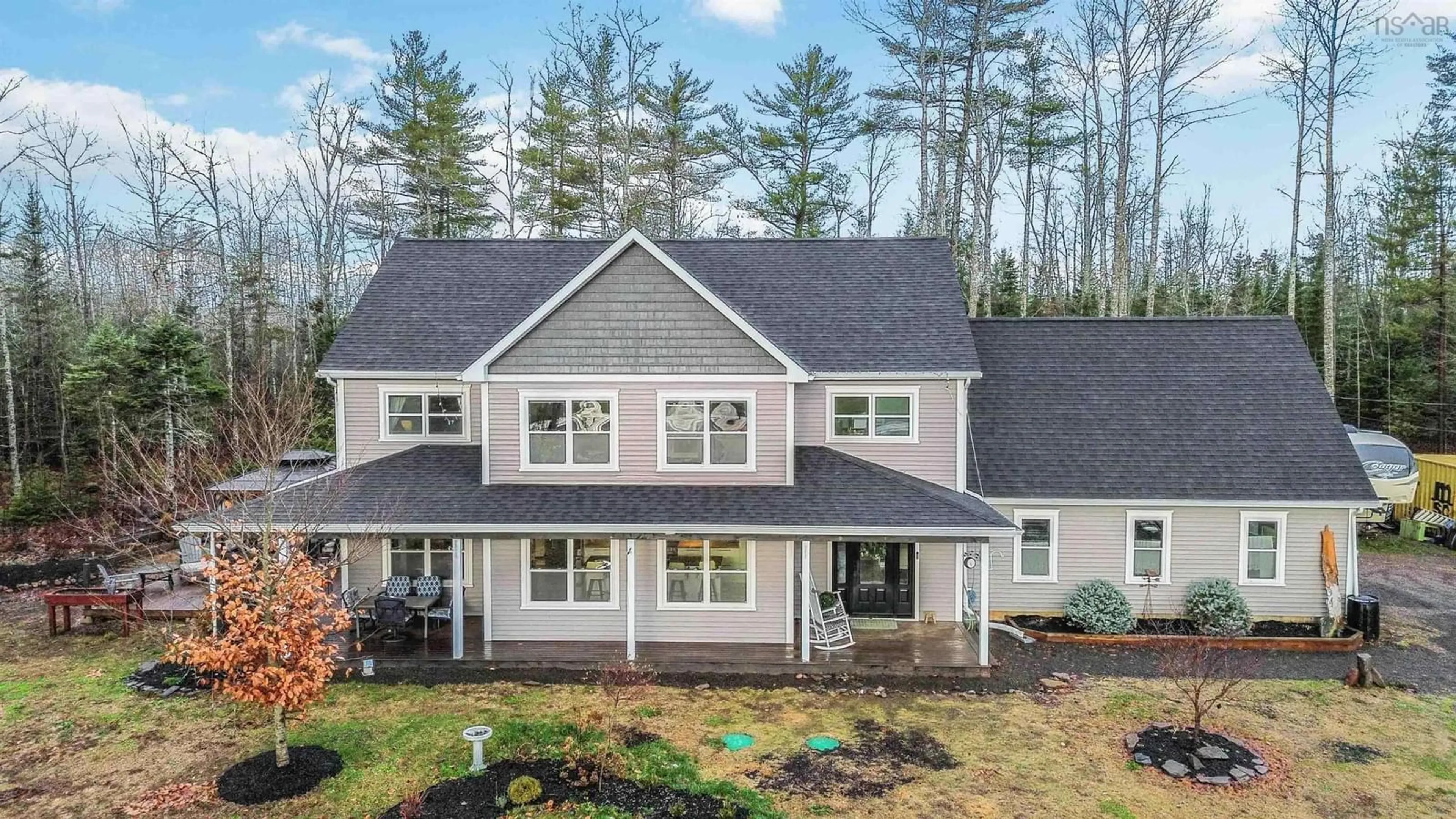 Home with vinyl exterior material, unknown for 561 Hall Rd, Millville Nova Scotia B0P 1C0