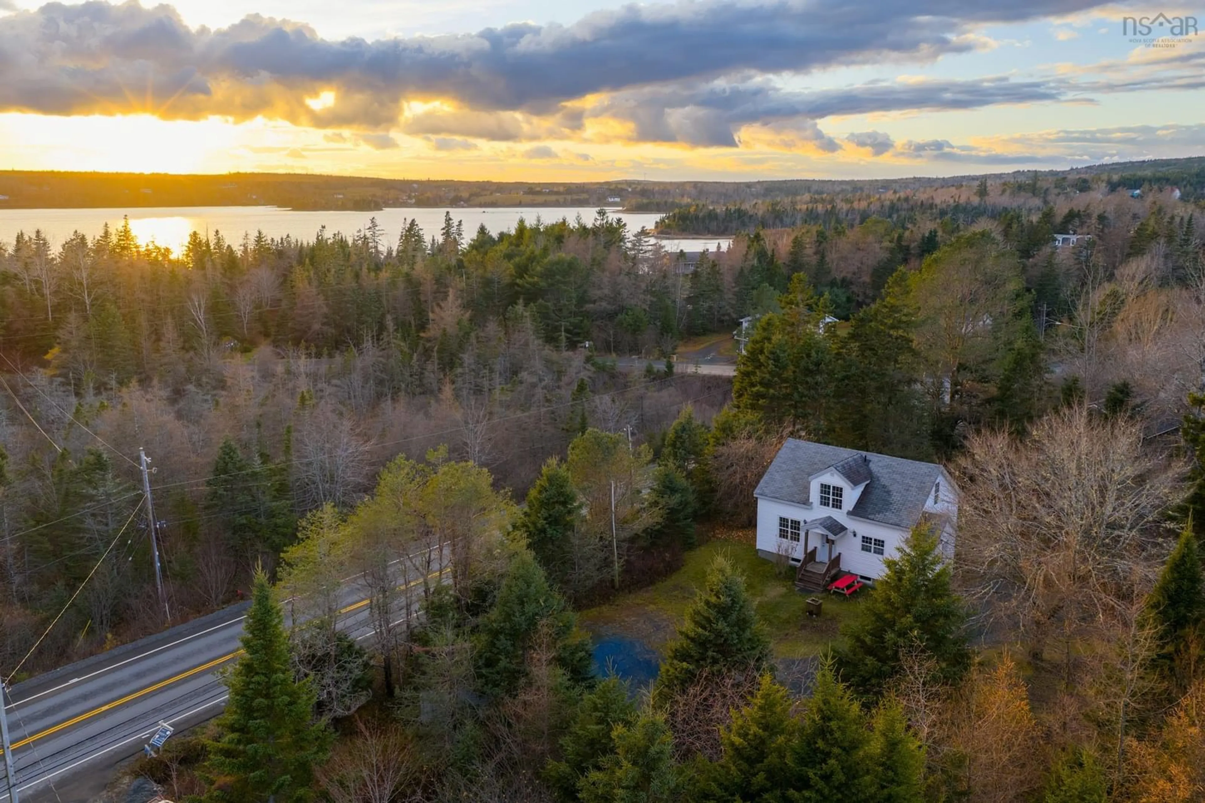 A pic from outside/outdoor area/front of a property/back of a property/a pic from drone, water/lake/river/ocean view for 9637 Highway, Head Of Jeddore Nova Scotia B0J 1P0
