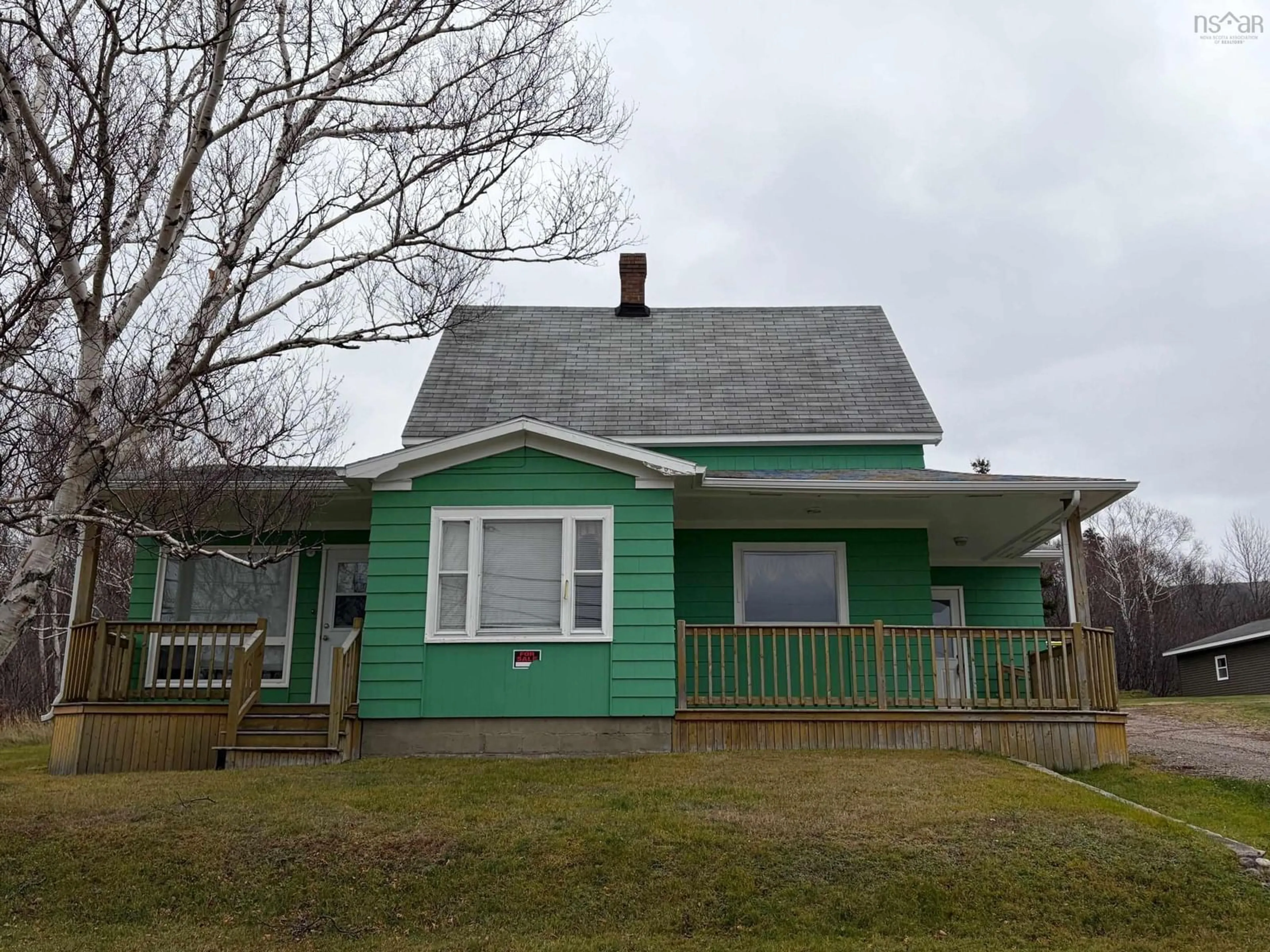 Home with vinyl exterior material, street for 16364 Cabot Trail, La Prairie Nova Scotia B0L 1E0