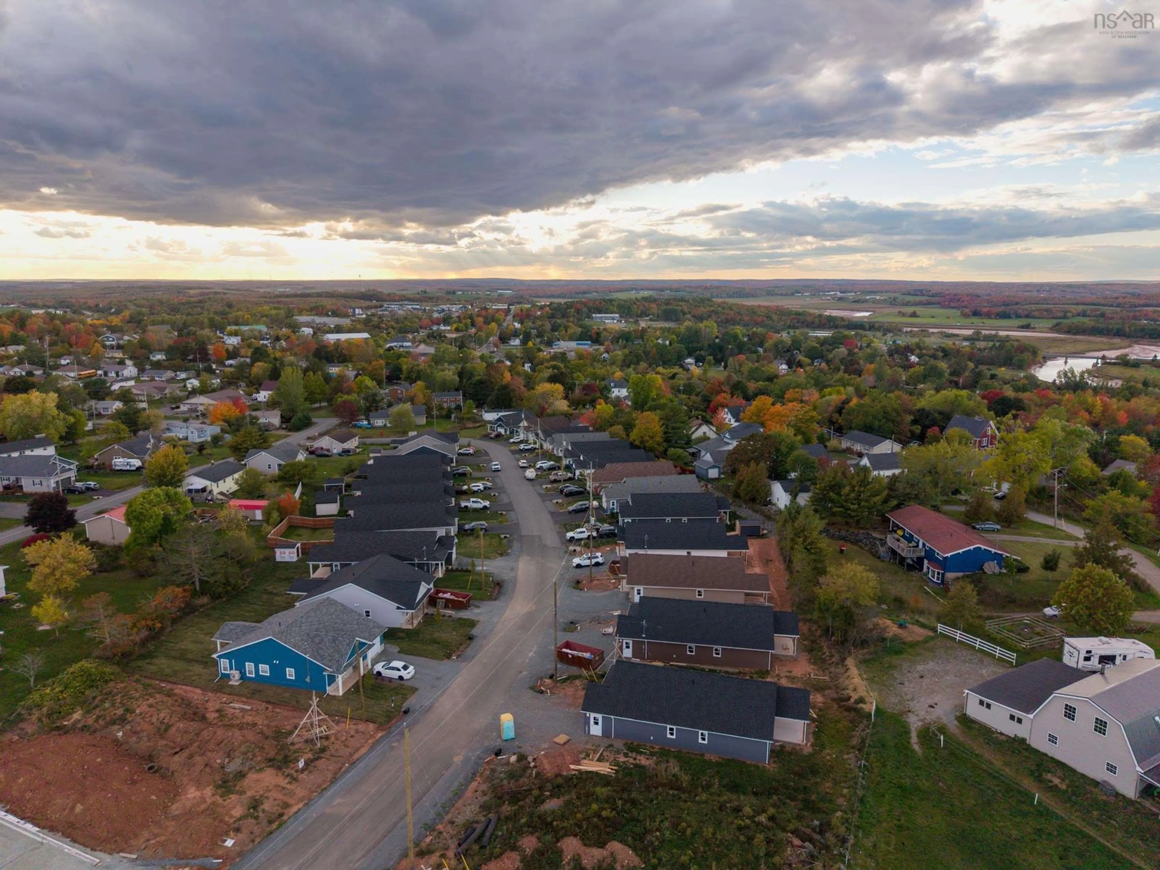 A pic from outside/outdoor area/front of a property/back of a property/a pic from drone, street for 56 Rubys Way, Stewiacke Nova Scotia B0N 2J0