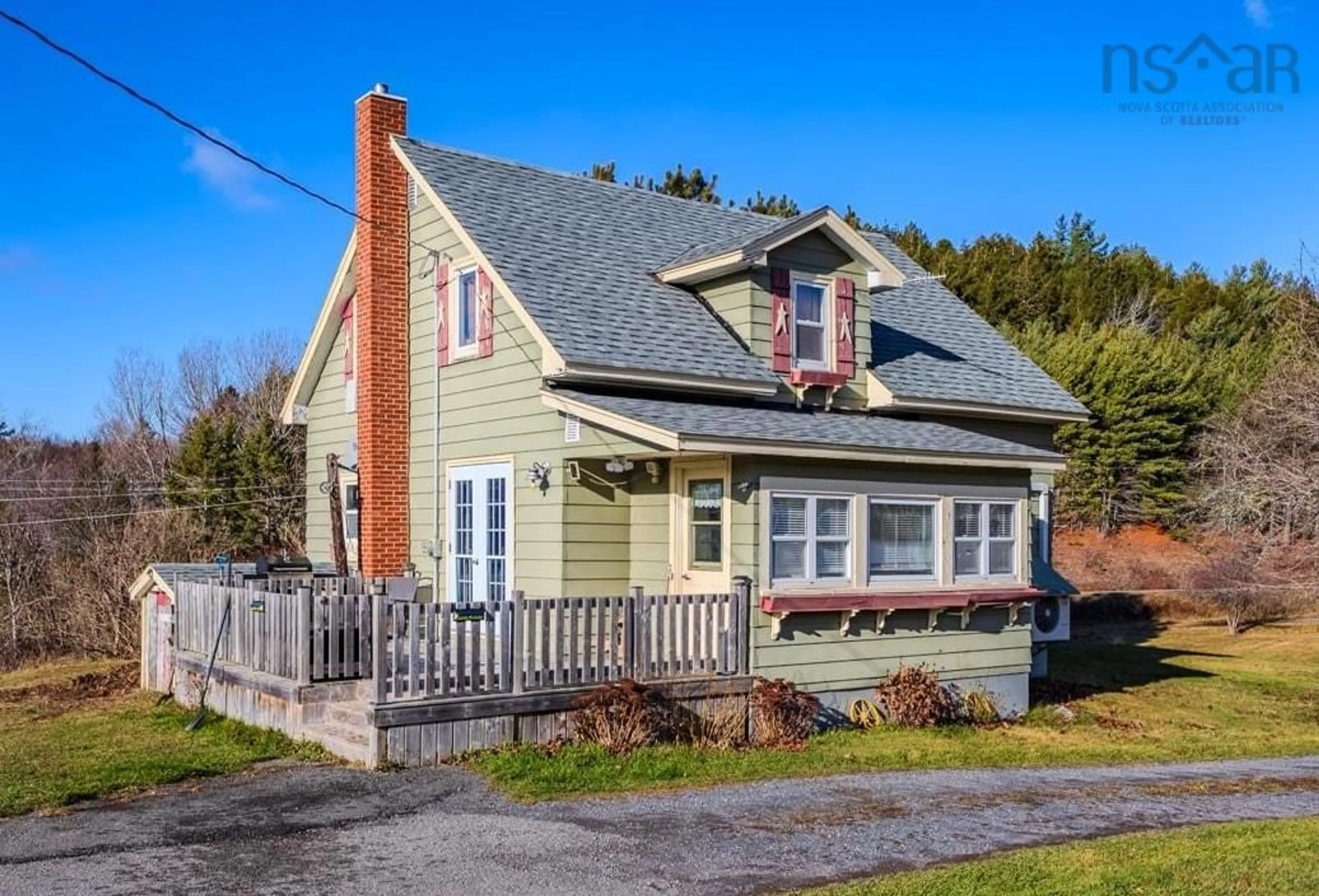 Home with vinyl exterior material, street for 619 Park Falls Rd, Sutherlands River Nova Scotia B0K 1W0