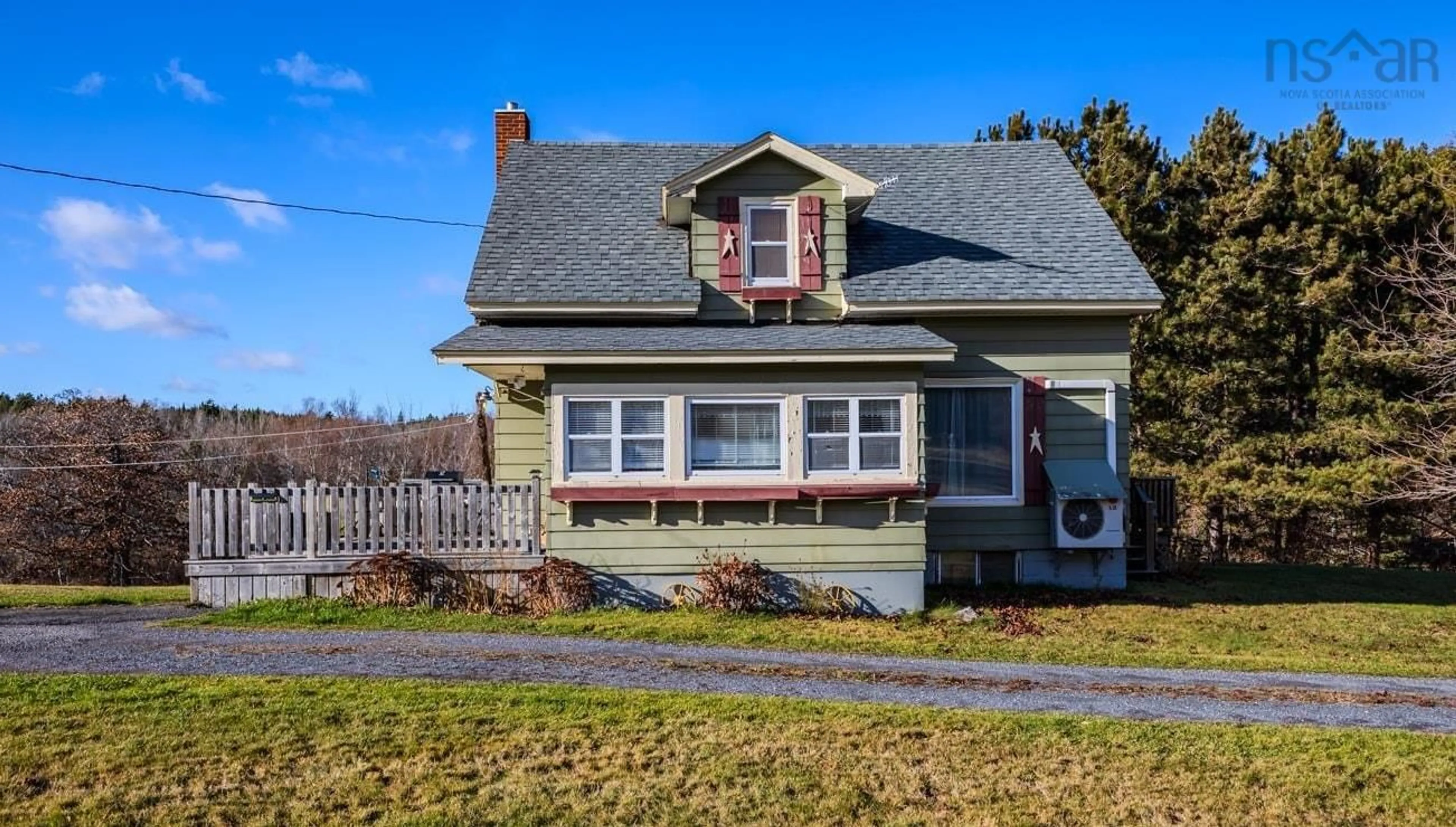 Home with vinyl exterior material, street for 619 Park Falls Rd, Sutherlands River Nova Scotia B0K 1W0