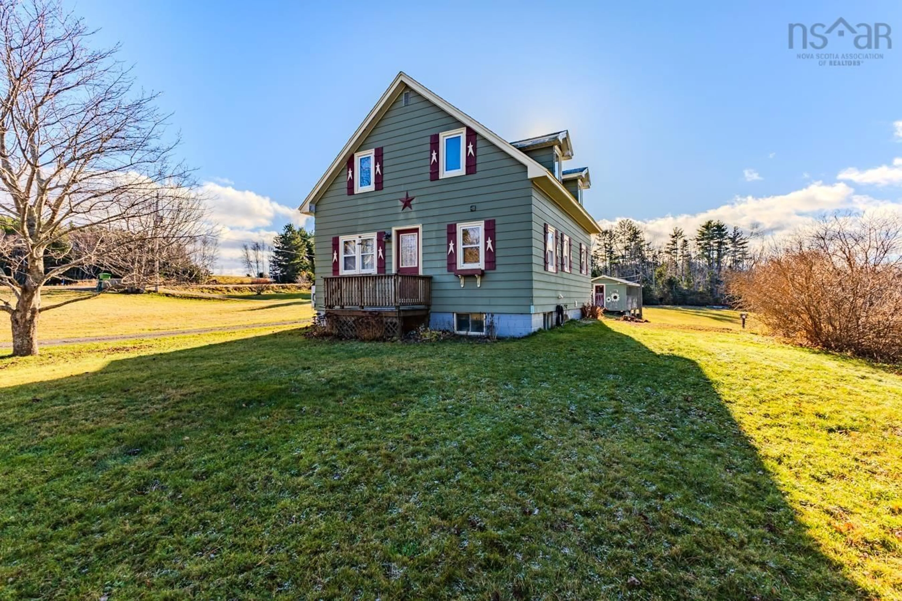 A pic from outside/outdoor area/front of a property/back of a property/a pic from drone, unknown for 619 Park Falls Rd, Sutherlands River Nova Scotia B0K 1W0