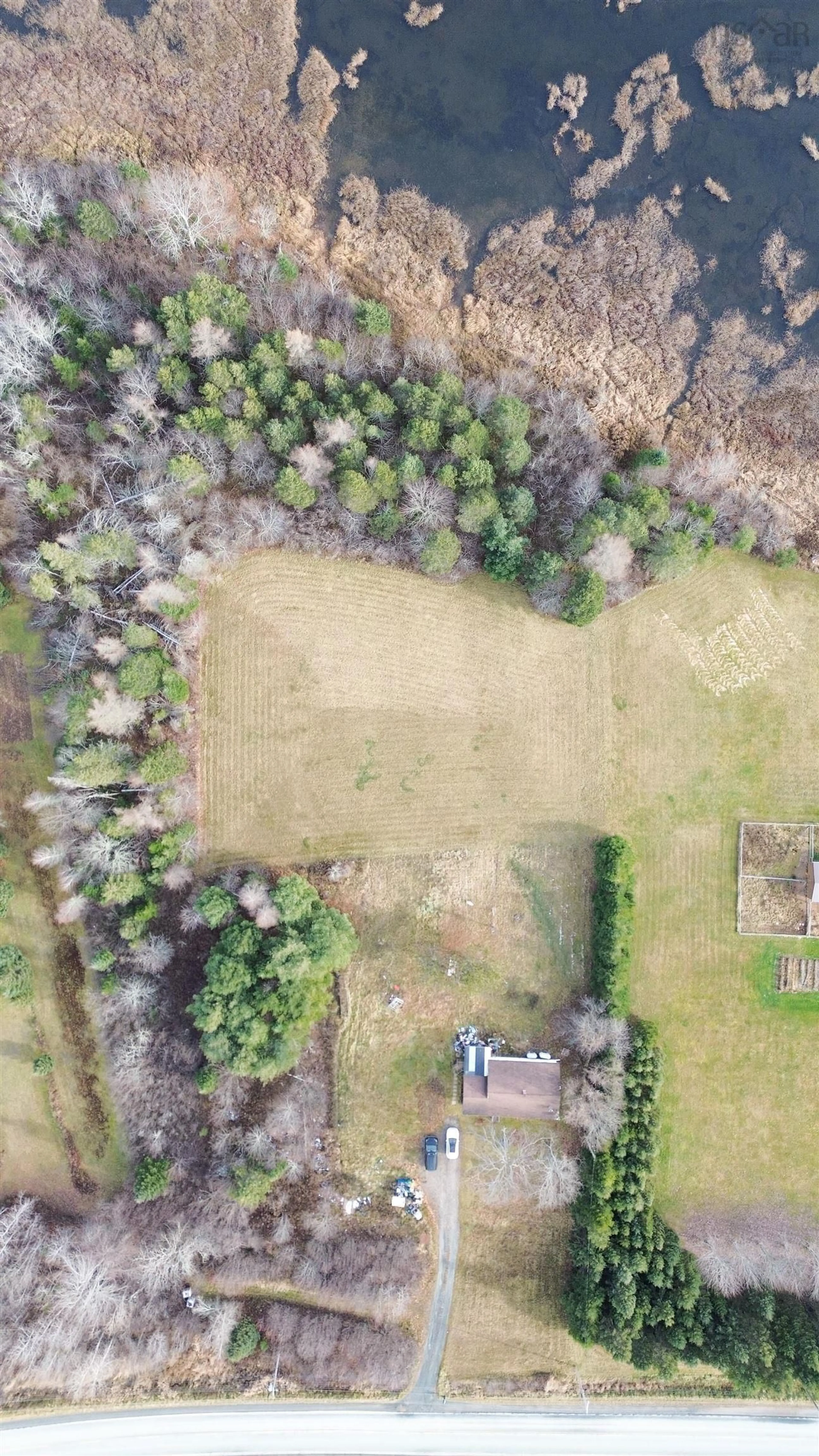 A pic from outside/outdoor area/front of a property/back of a property/a pic from drone, forest/trees view for 4343 Highway 289, Otter Brook Nova Scotia B0N 2P0