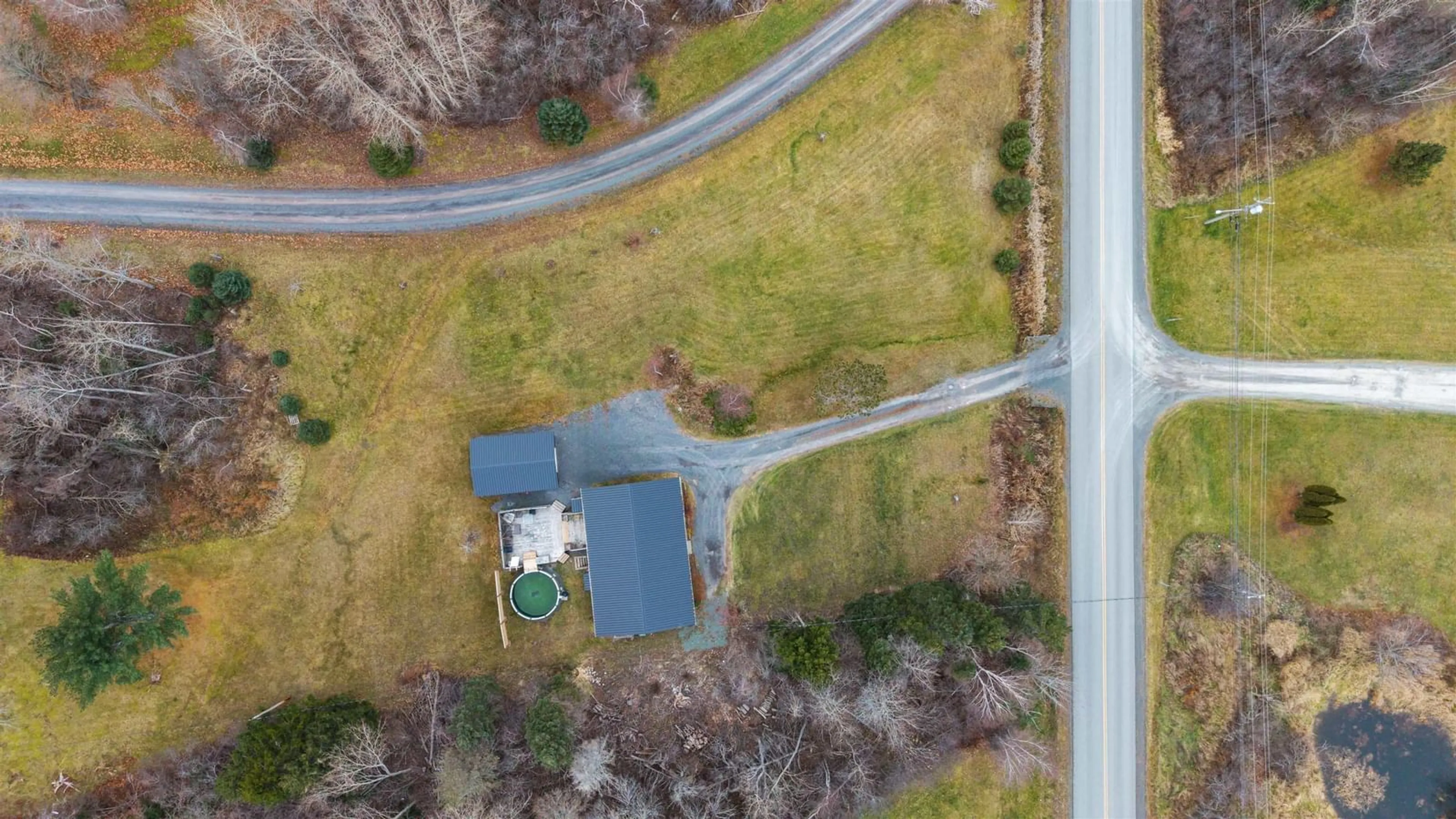 A pic from outside/outdoor area/front of a property/back of a property/a pic from drone, unknown for 1340 Frasers Mountain Rd, New Glasgow Nova Scotia B2H 0C9