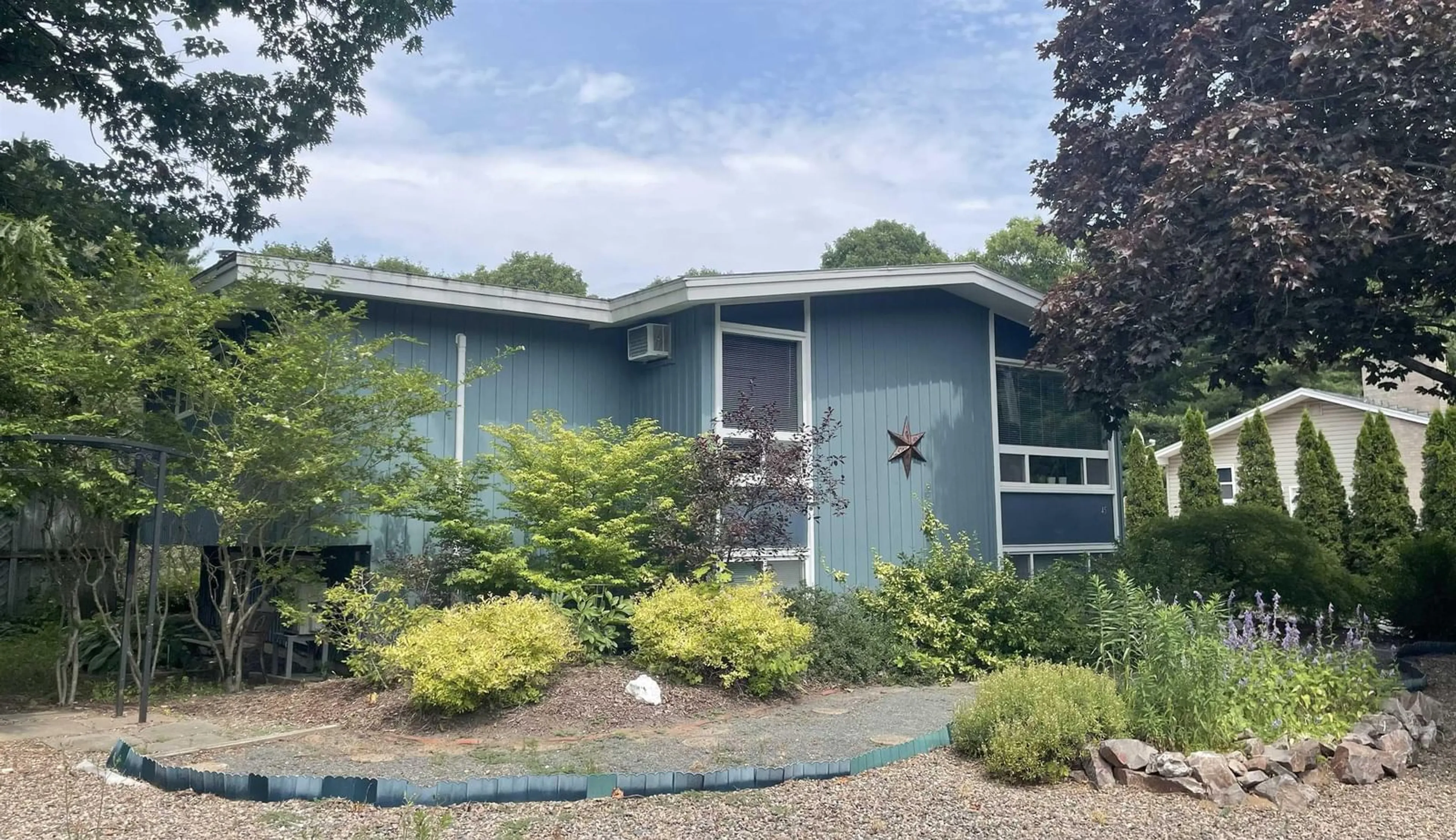 Home with vinyl exterior material, street for 45 Redden Ave, New Minas Nova Scotia B4N 3H8