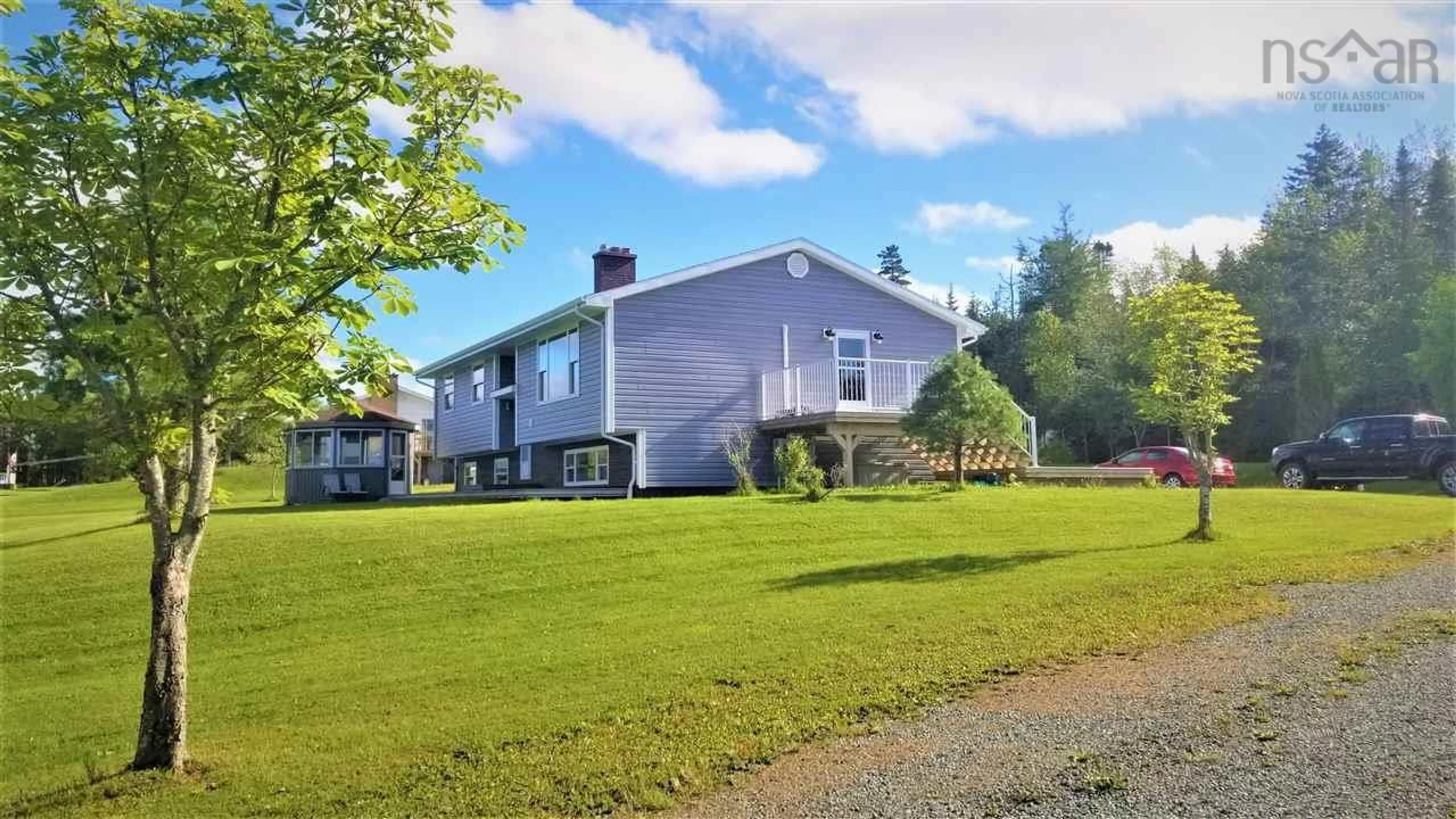 A pic from outside/outdoor area/front of a property/back of a property/a pic from drone, unknown for 110 De Raymond St, St. Peter's Nova Scotia B0E 3B0