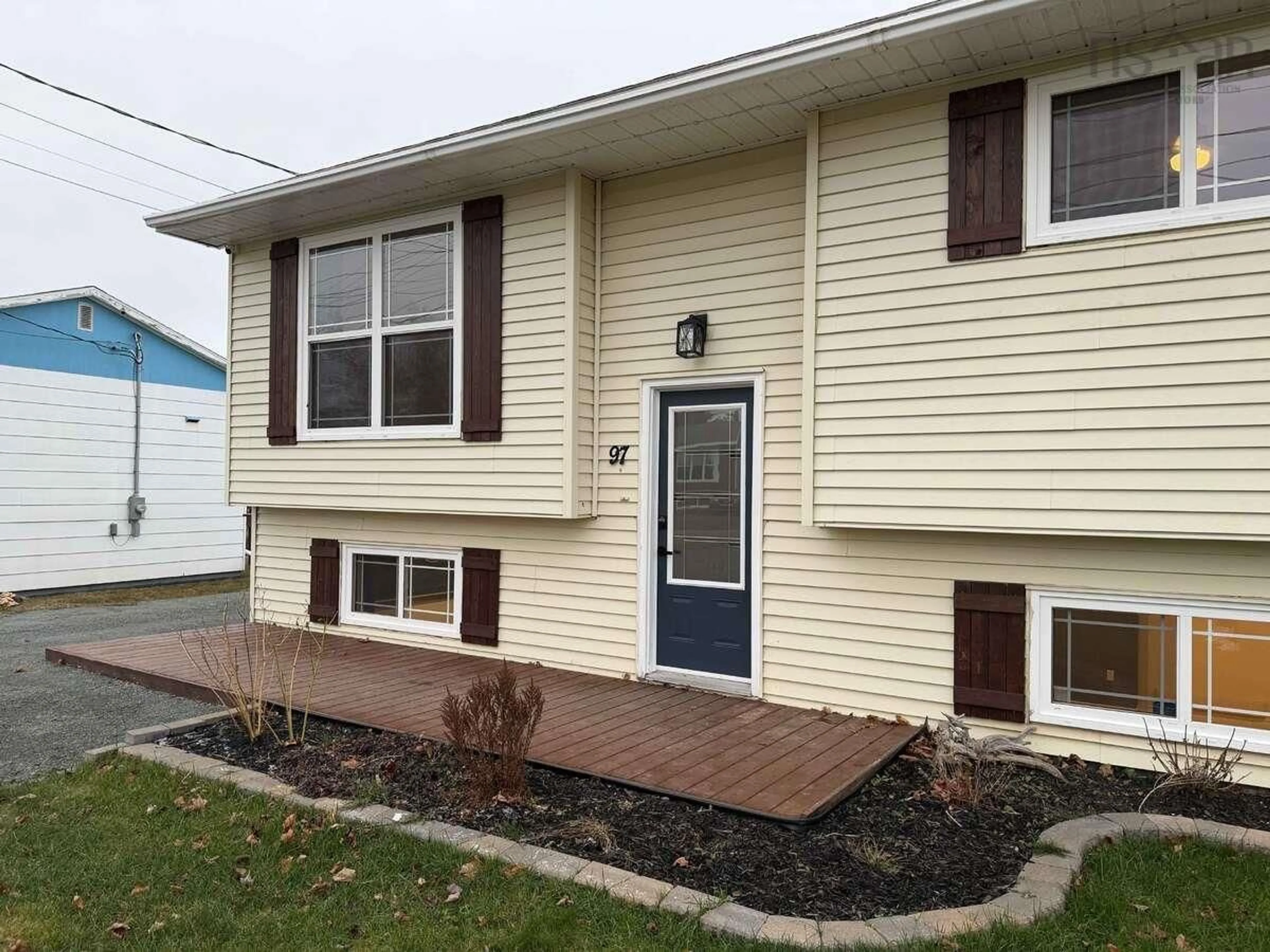 Home with vinyl exterior material, street for 97 Maple St, Pictou Nova Scotia B0K 1H0