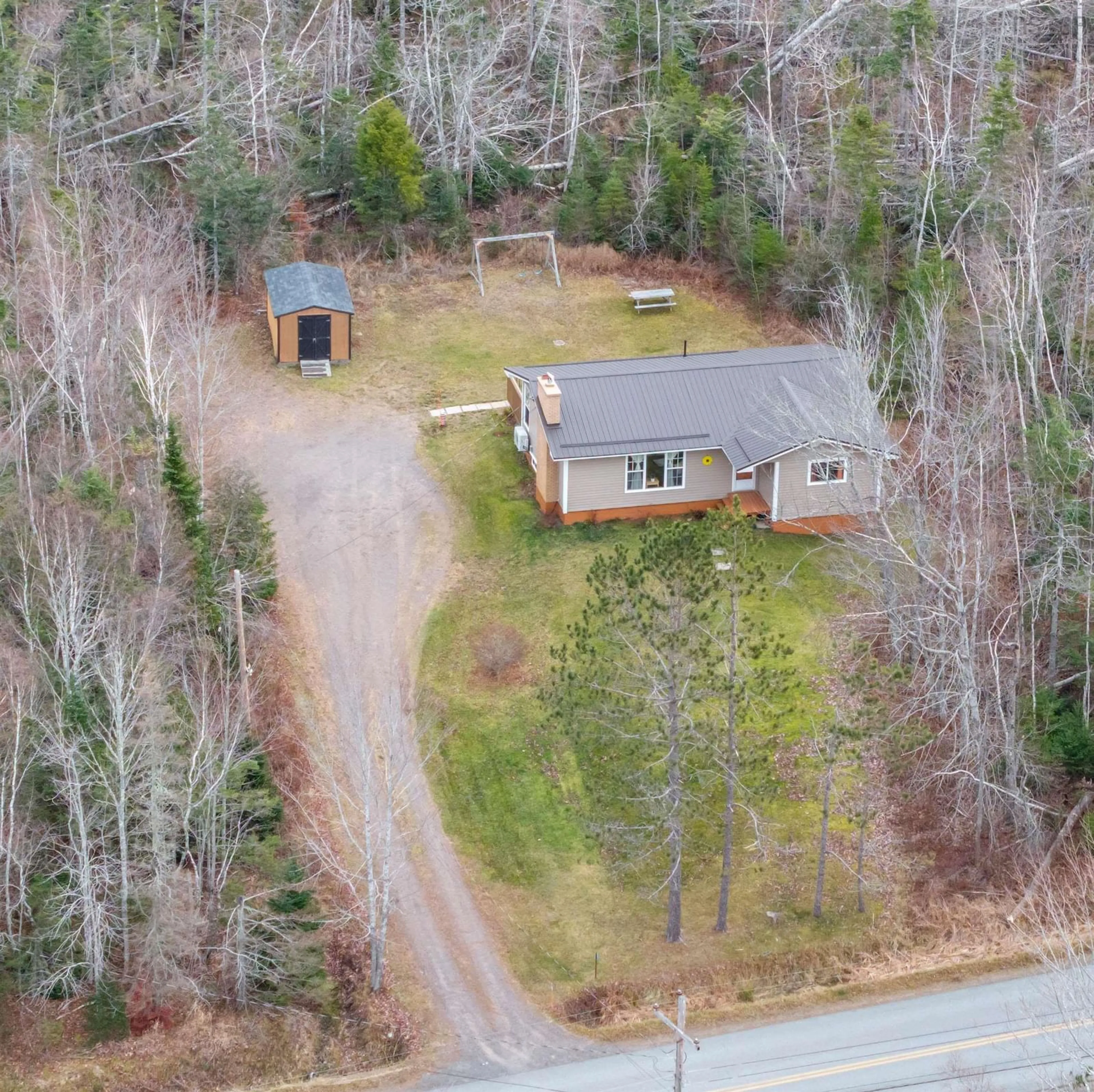 A pic from outside/outdoor area/front of a property/back of a property/a pic from drone, unknown for 1082 Alma Rd, Loch Broom Nova Scotia B0K 2A0