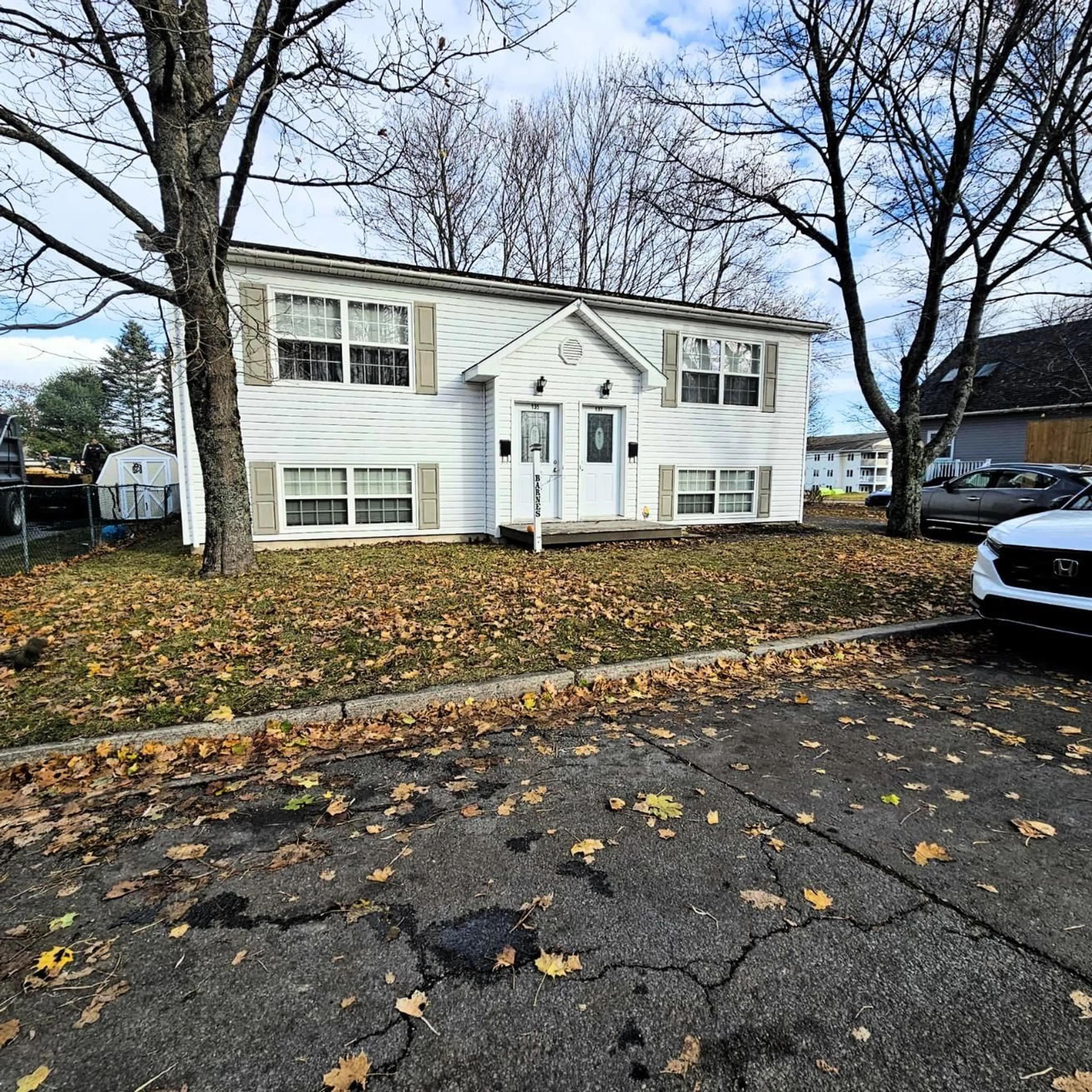 Home with vinyl exterior material, street for 135-137 Brook St, North Sydney Nova Scotia B2A 3R4