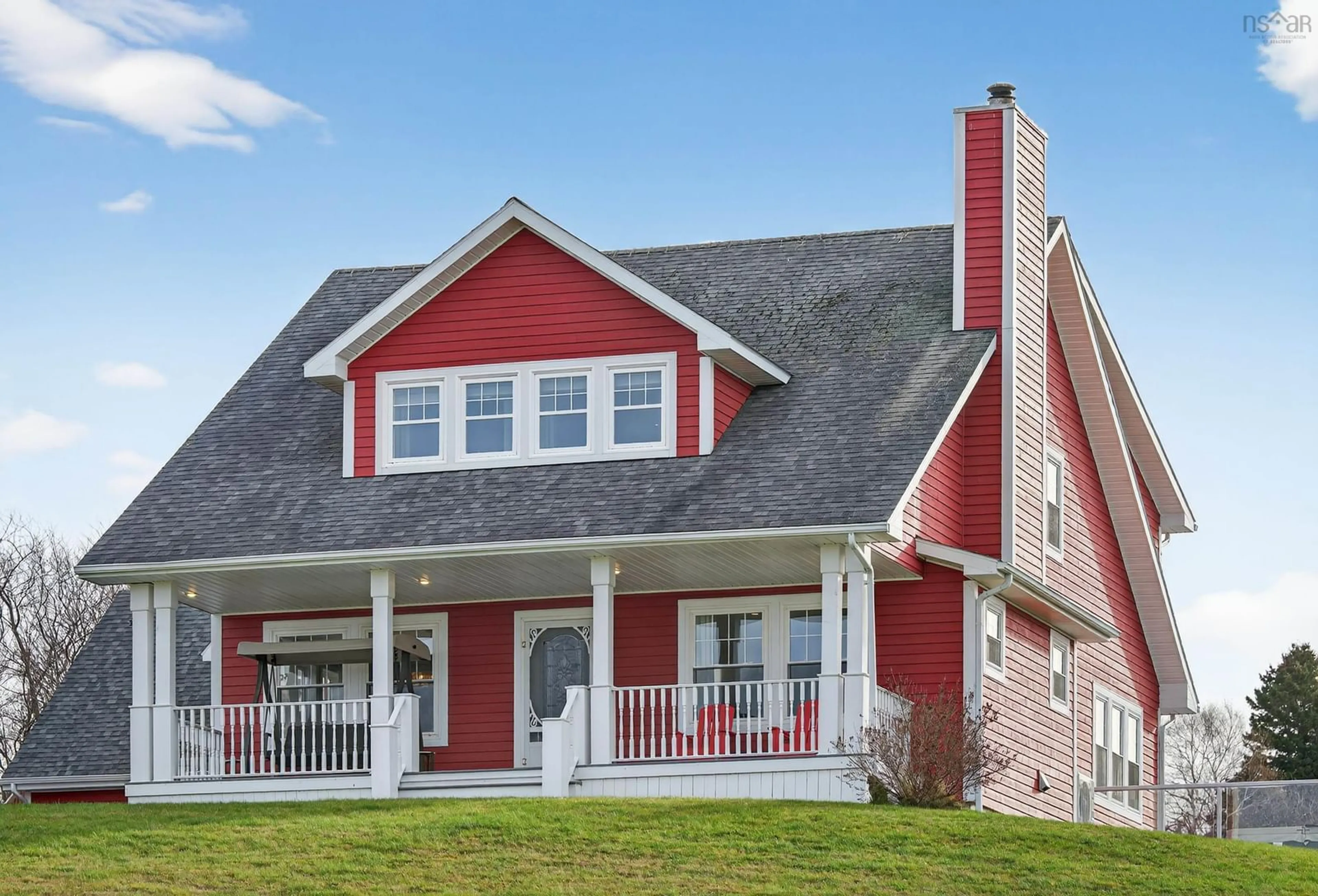 Home with vinyl exterior material, street for 967 Georges River Rd, Georges River Nova Scotia B1Y 3Y6