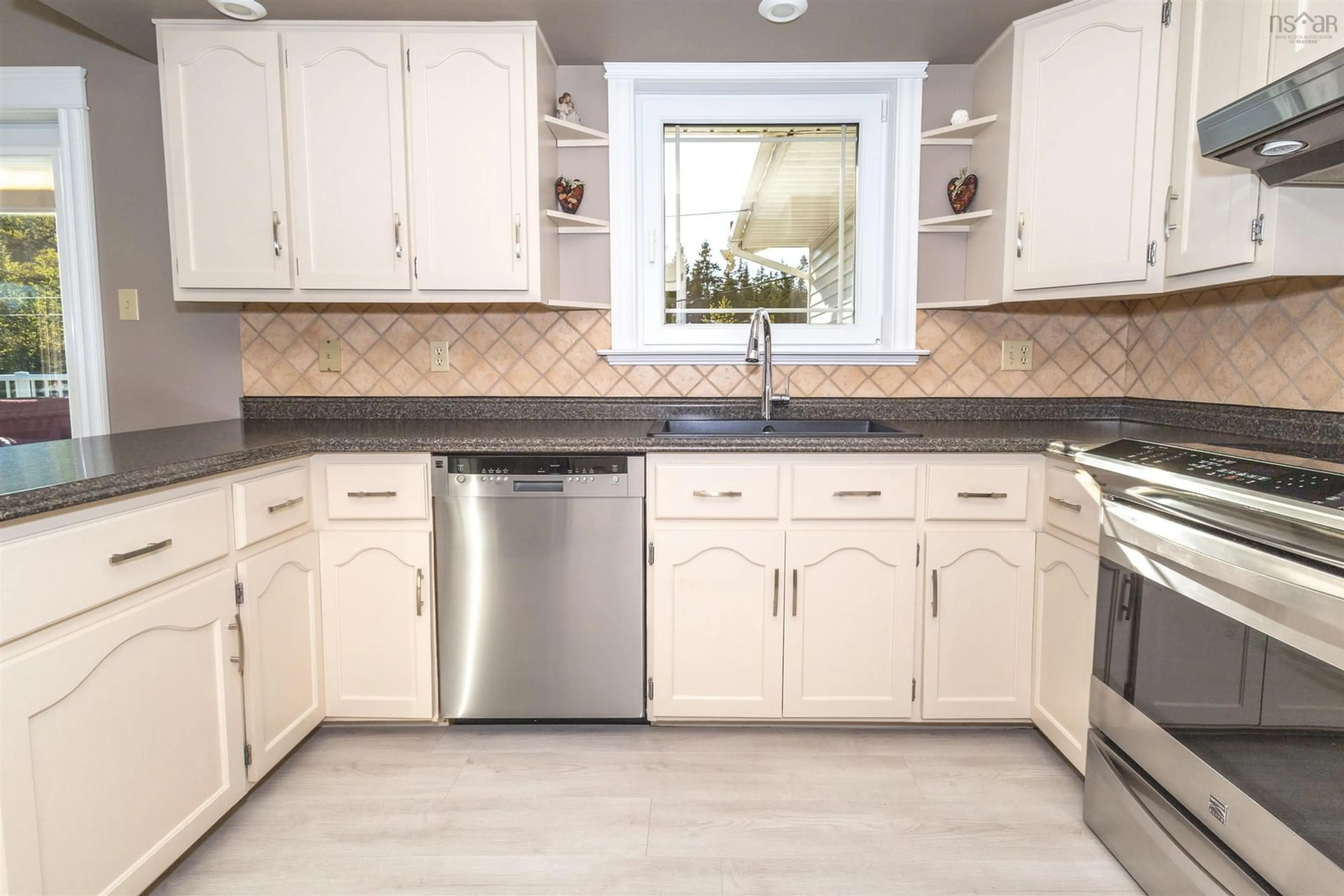 Standard kitchen, ceramic/tile floor for 8472 West Bay Rd, Sampsonville Nova Scotia B0E 3B0