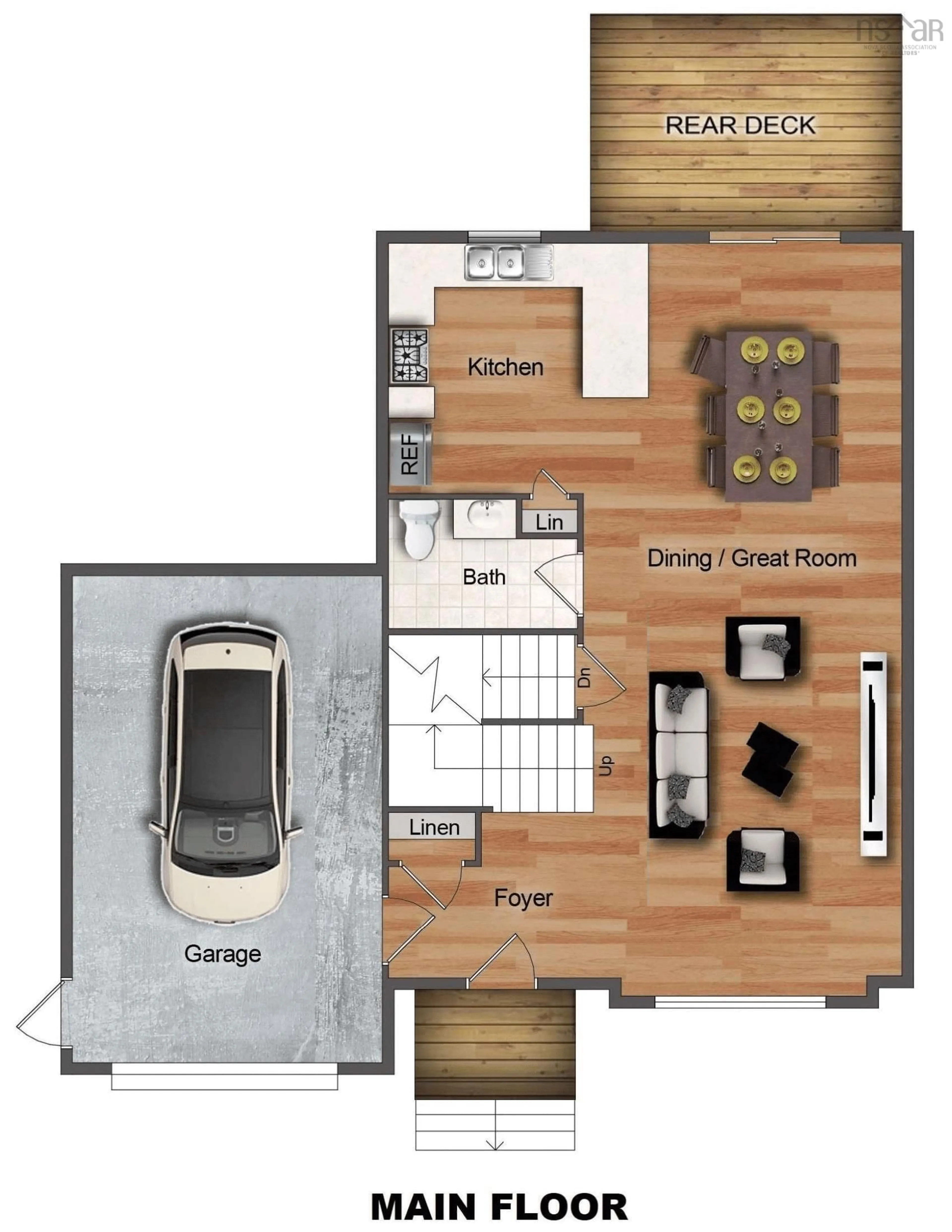 Floor plan for 18 Lukes Lane, Hackett's Cove Nova Scotia B3Z 3J9