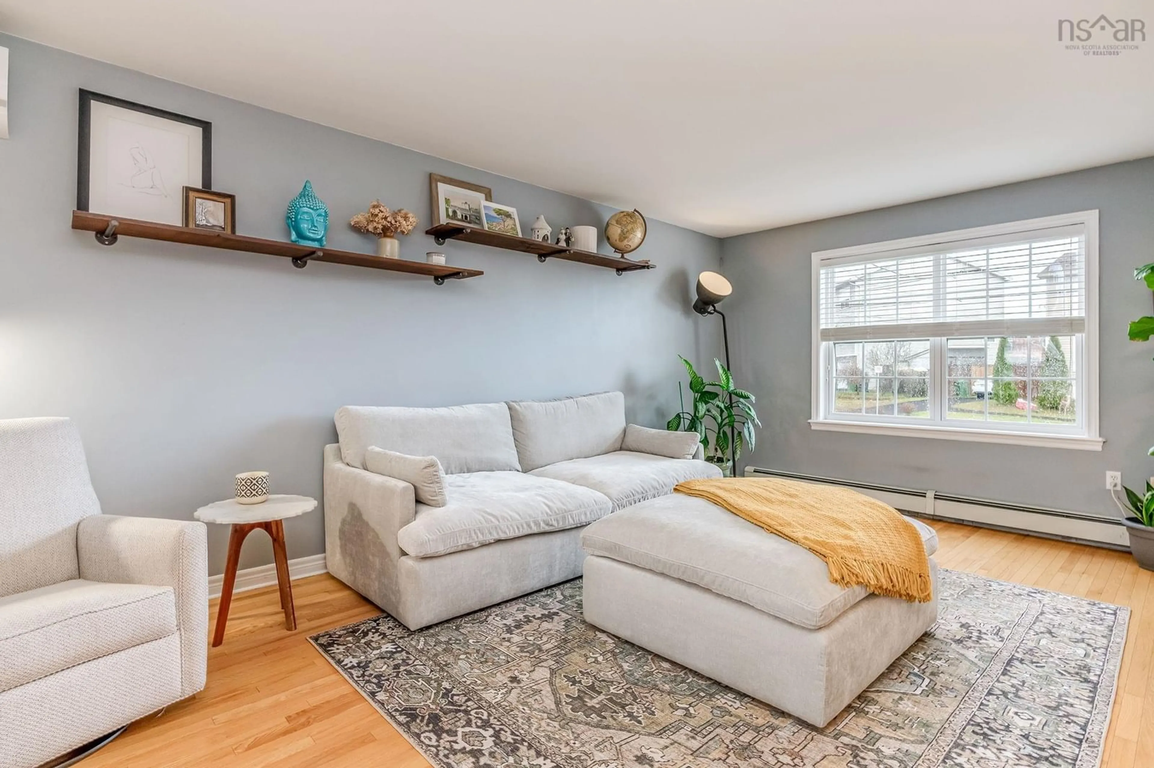 Living room with furniture, wood/laminate floor for 124 Sheppards Run, Beechville Estates Nova Scotia B3T 2E8
