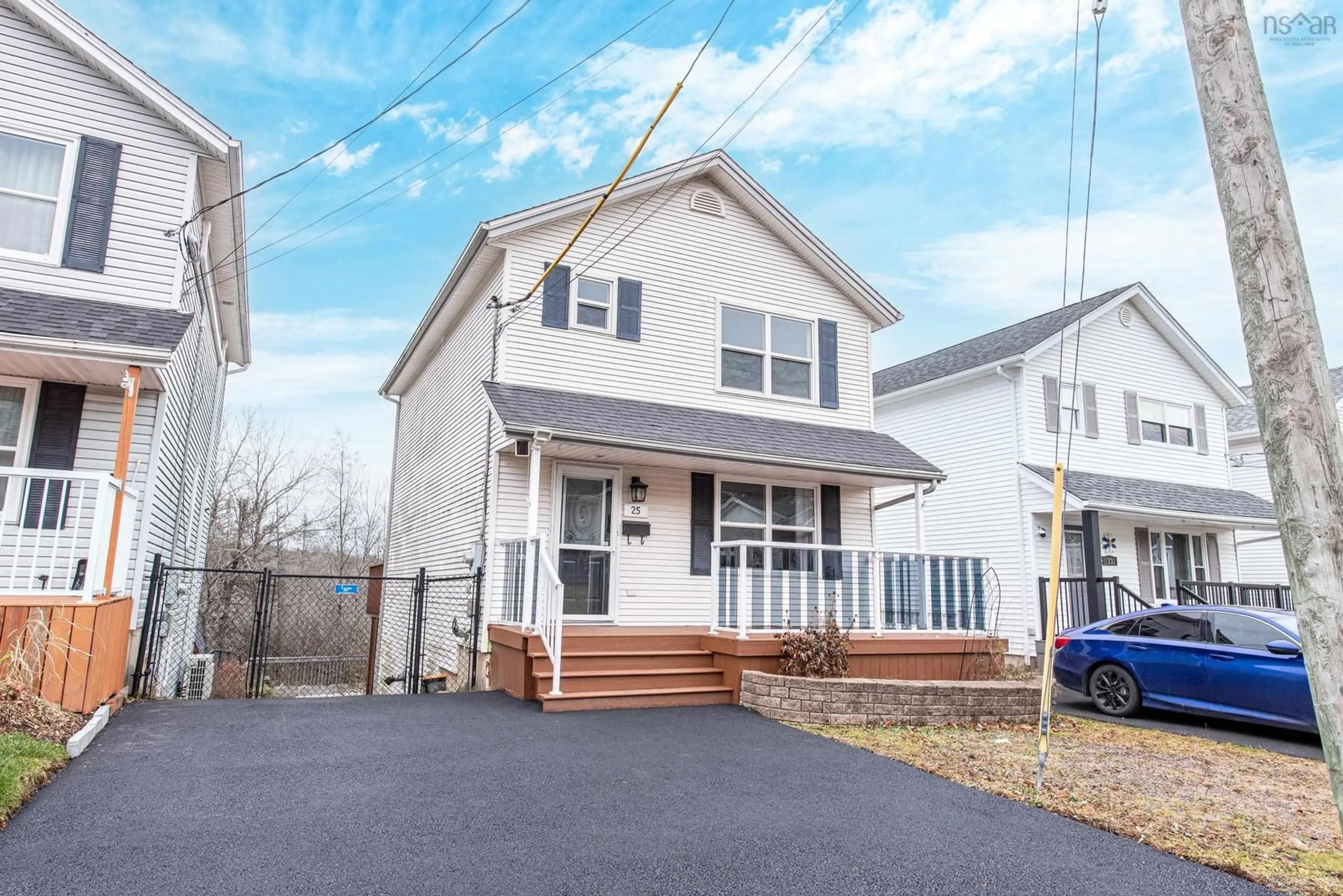 Home with vinyl exterior material, street for 25 Taleen Dr, Lower Sackville Nova Scotia B4C 4A6