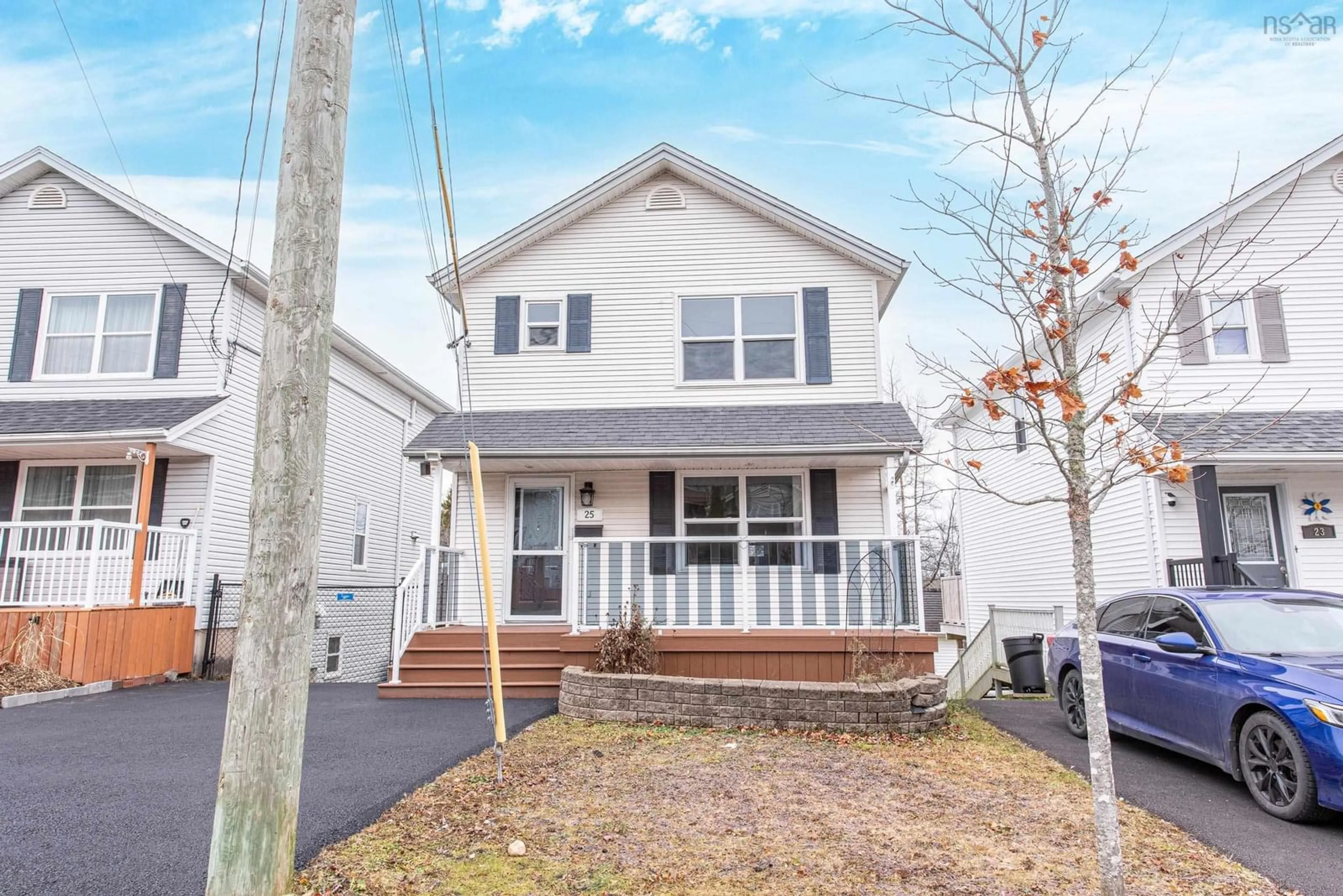 Home with vinyl exterior material, street for 25 Taleen Dr, Lower Sackville Nova Scotia B4C 4A6