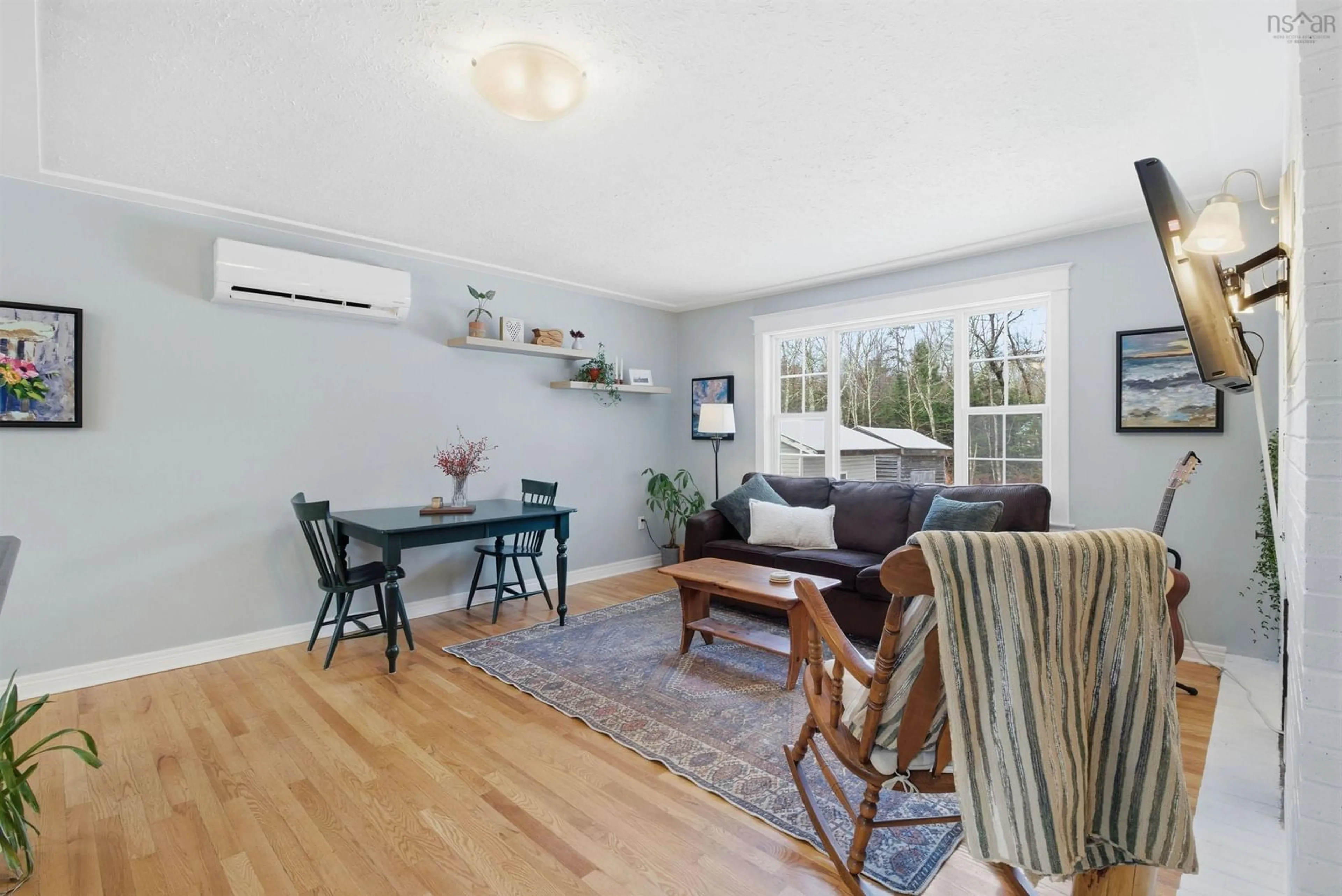 Living room with furniture, wood/laminate floor for 17 Tower View Rd, Enfield Nova Scotia B2T 1H1
