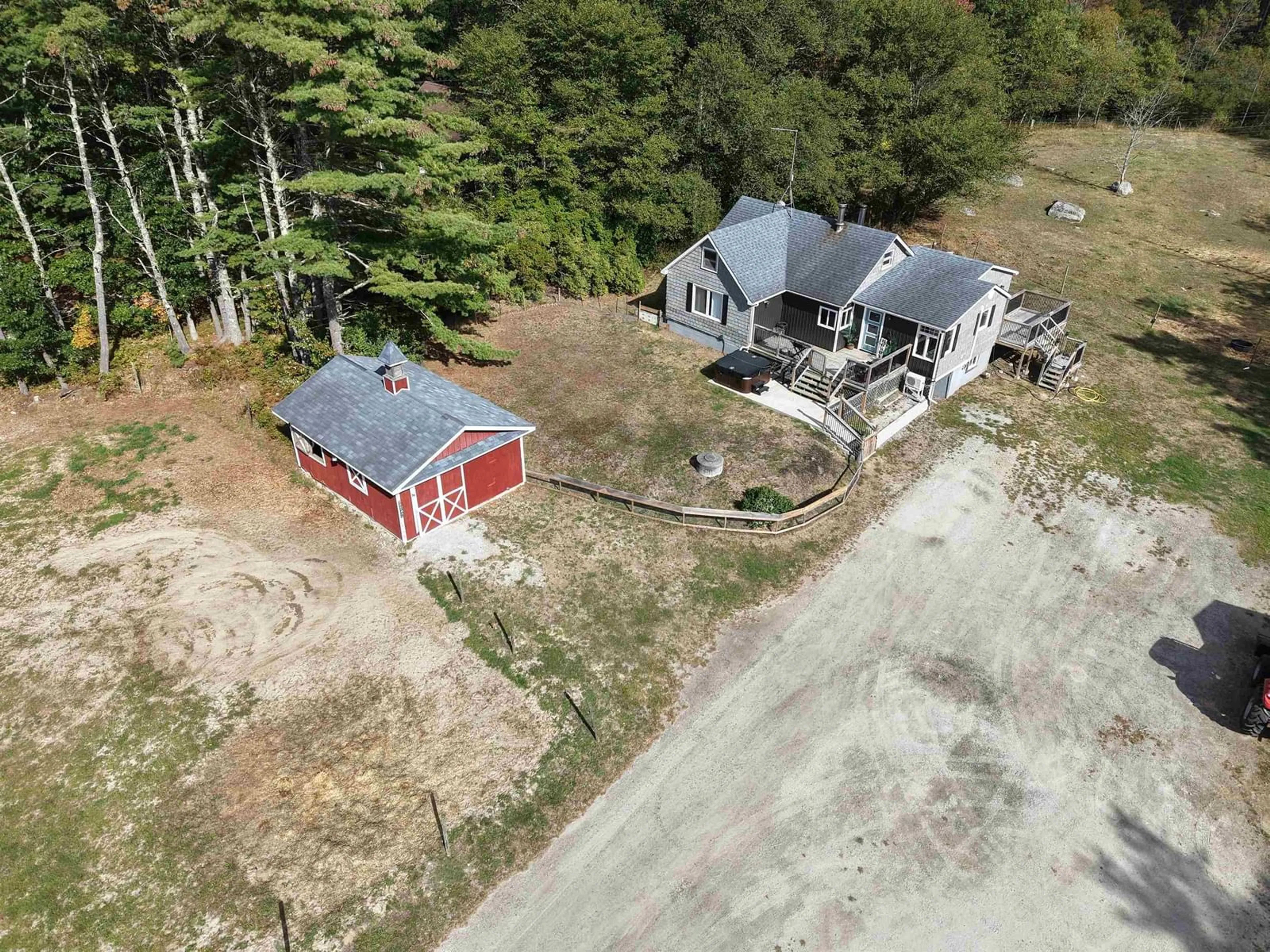 A pic from outside/outdoor area/front of a property/back of a property/a pic from drone, unknown for 9431 Upper Clyde Rd, Welshtown Nova Scotia B0T 1W0