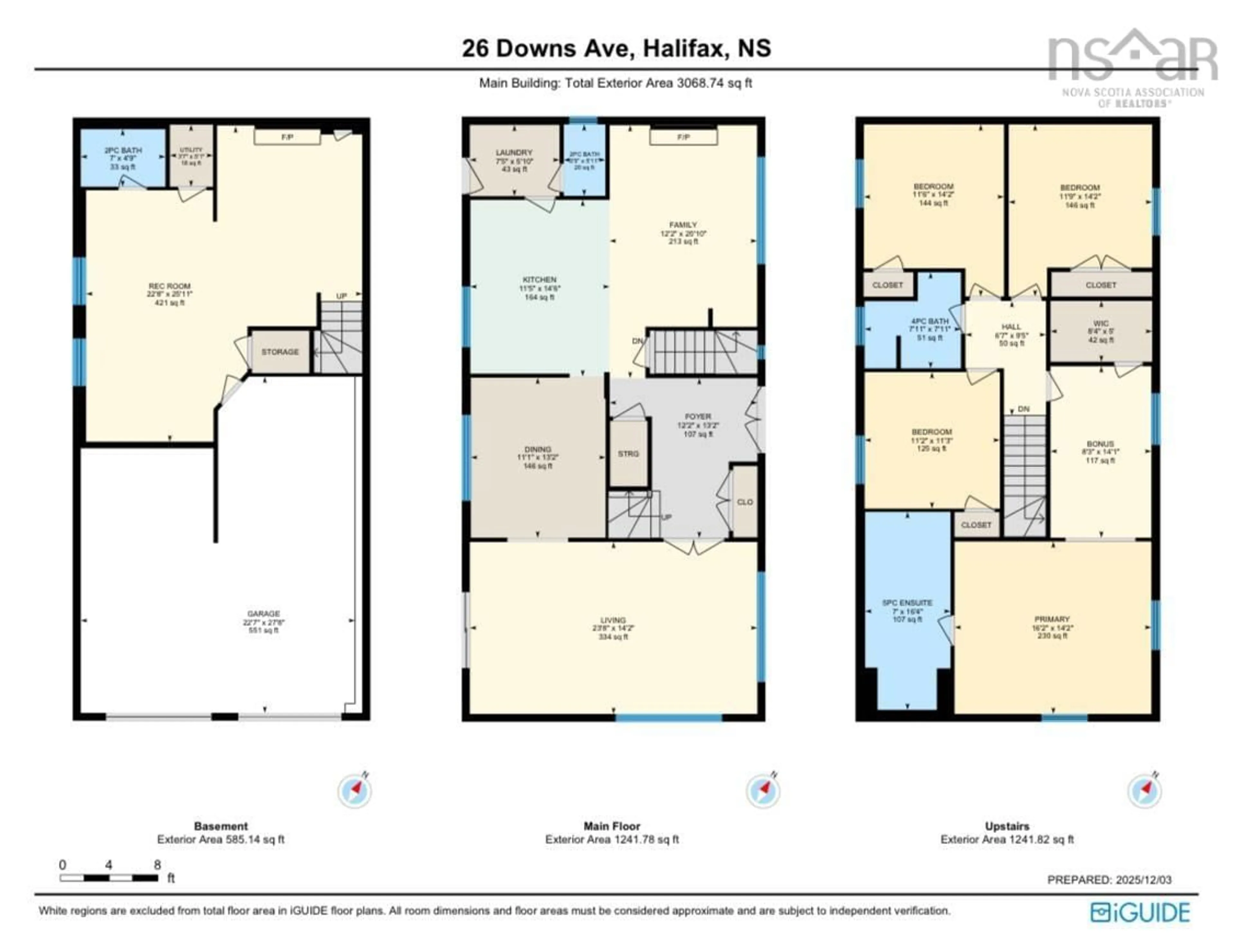 Floor plan for 26 Downs Ave, Halifax Nova Scotia B3N 2Z2
