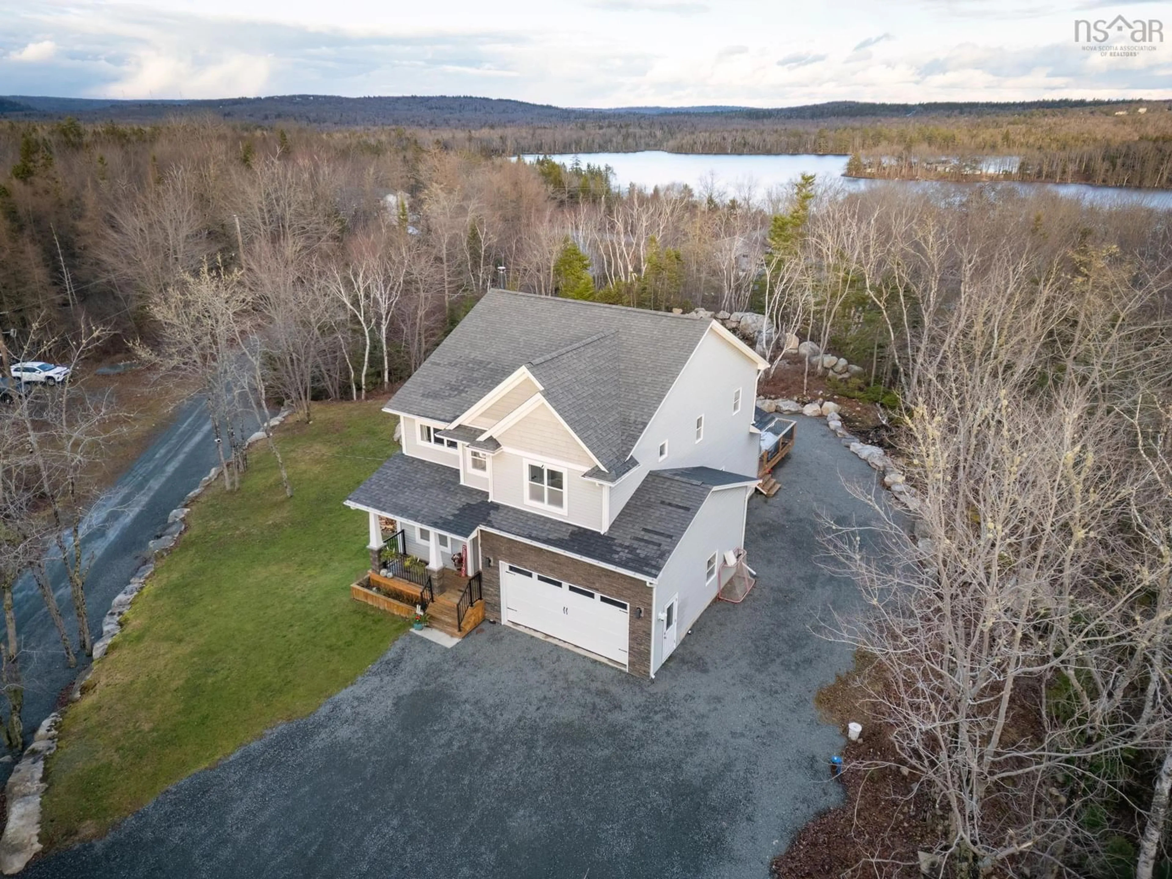 A pic from outside/outdoor area/front of a property/back of a property/a pic from drone, water/lake/river/ocean view for 4566 St Margarets Bay Rd, Lewis Lake Nova Scotia B3Z 1C4