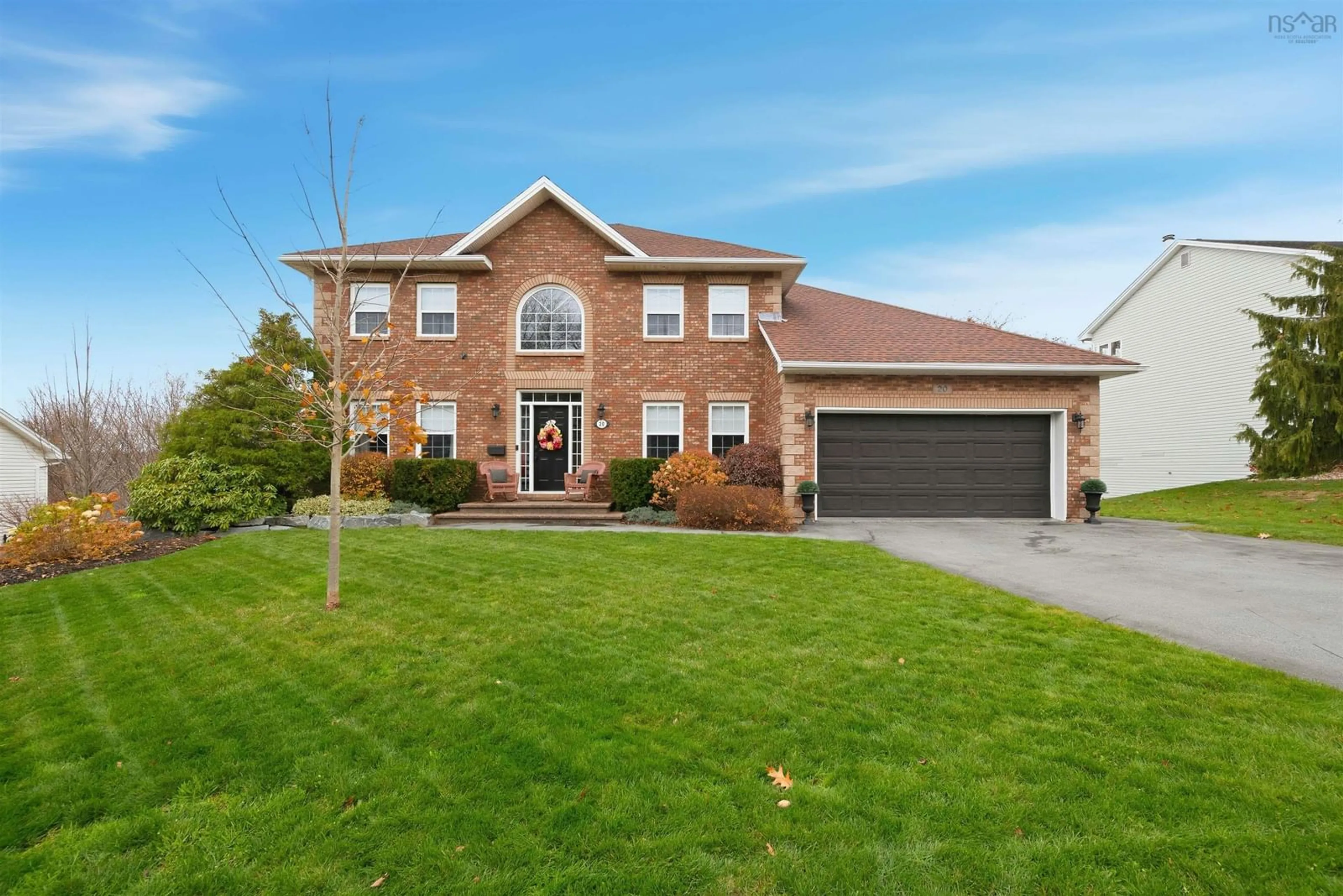Home with brick exterior material, street for 20 Quinn Crt, Bedford Nova Scotia B4A 4B3