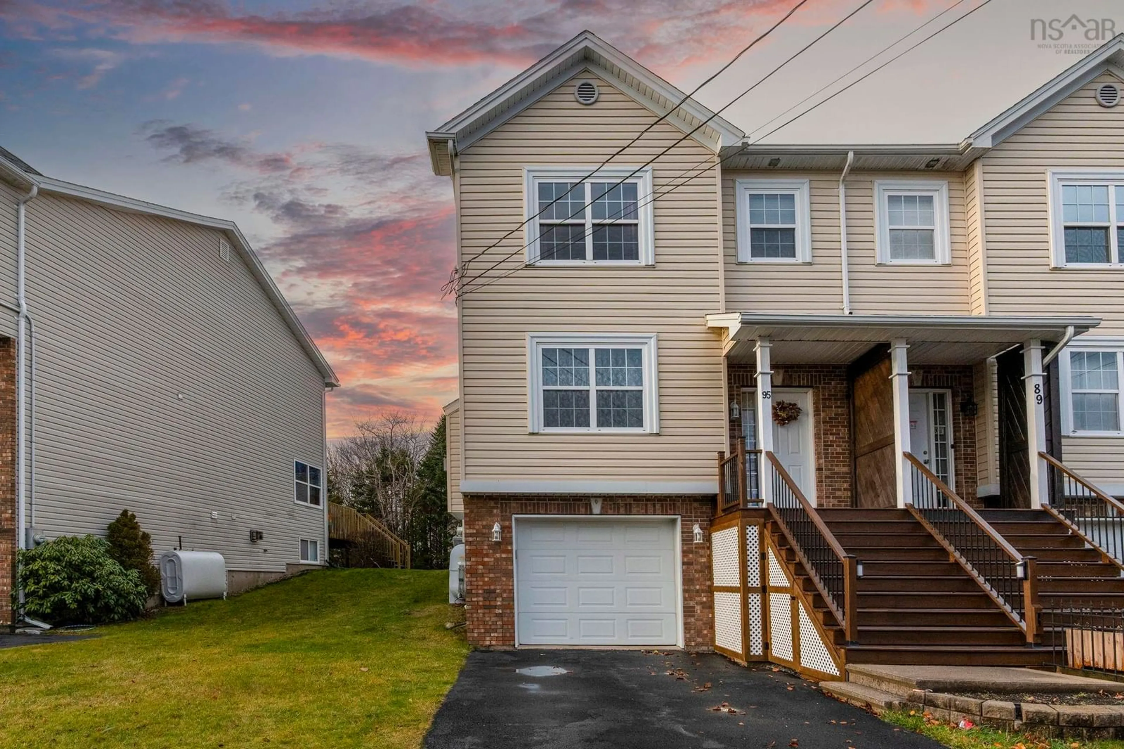 Home with vinyl exterior material, street for 95 States Lane, Beechville Nova Scotia B3T 2H7