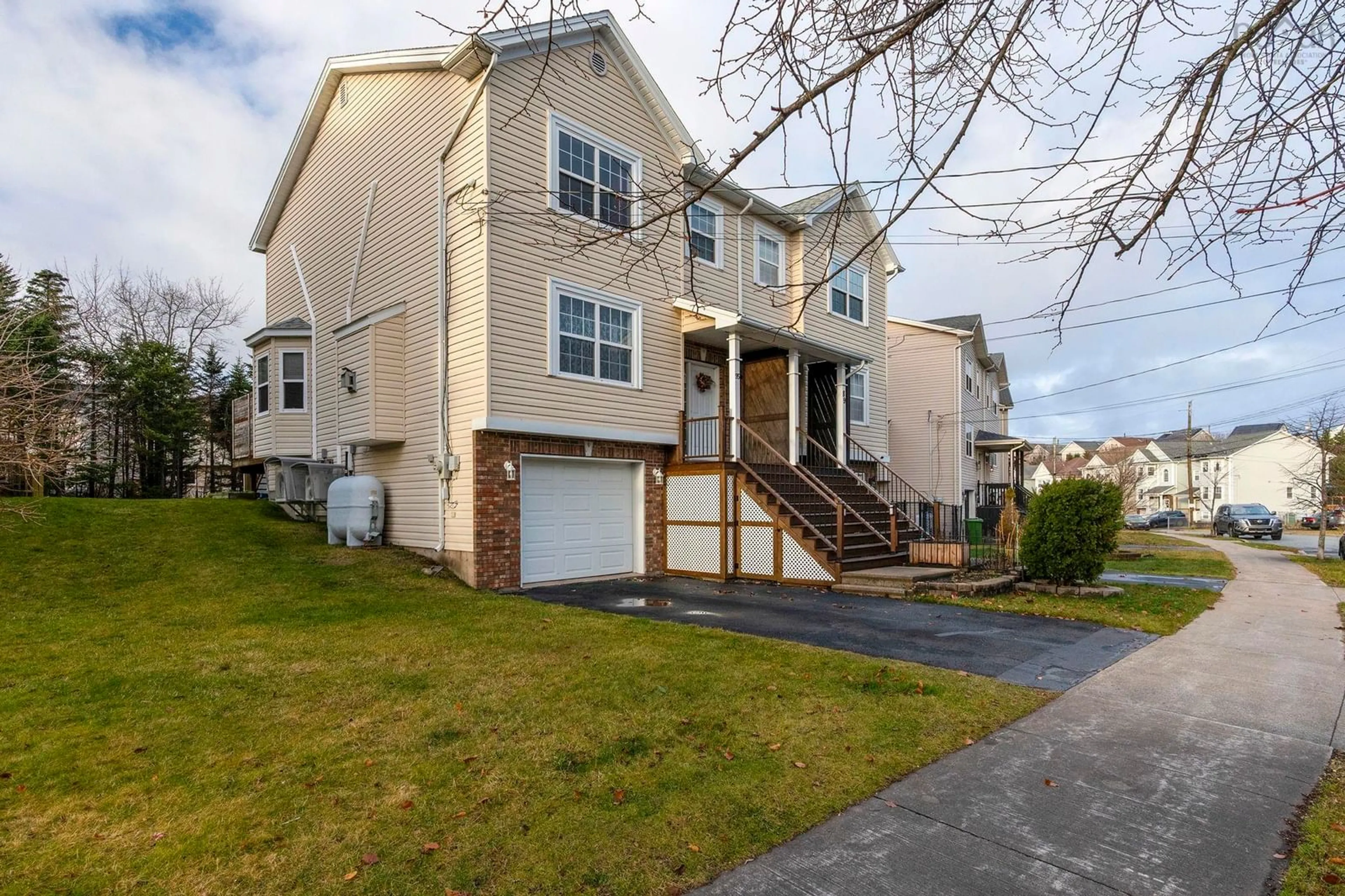 Home with vinyl exterior material, street for 95 States Lane, Beechville Nova Scotia B3T 2H7