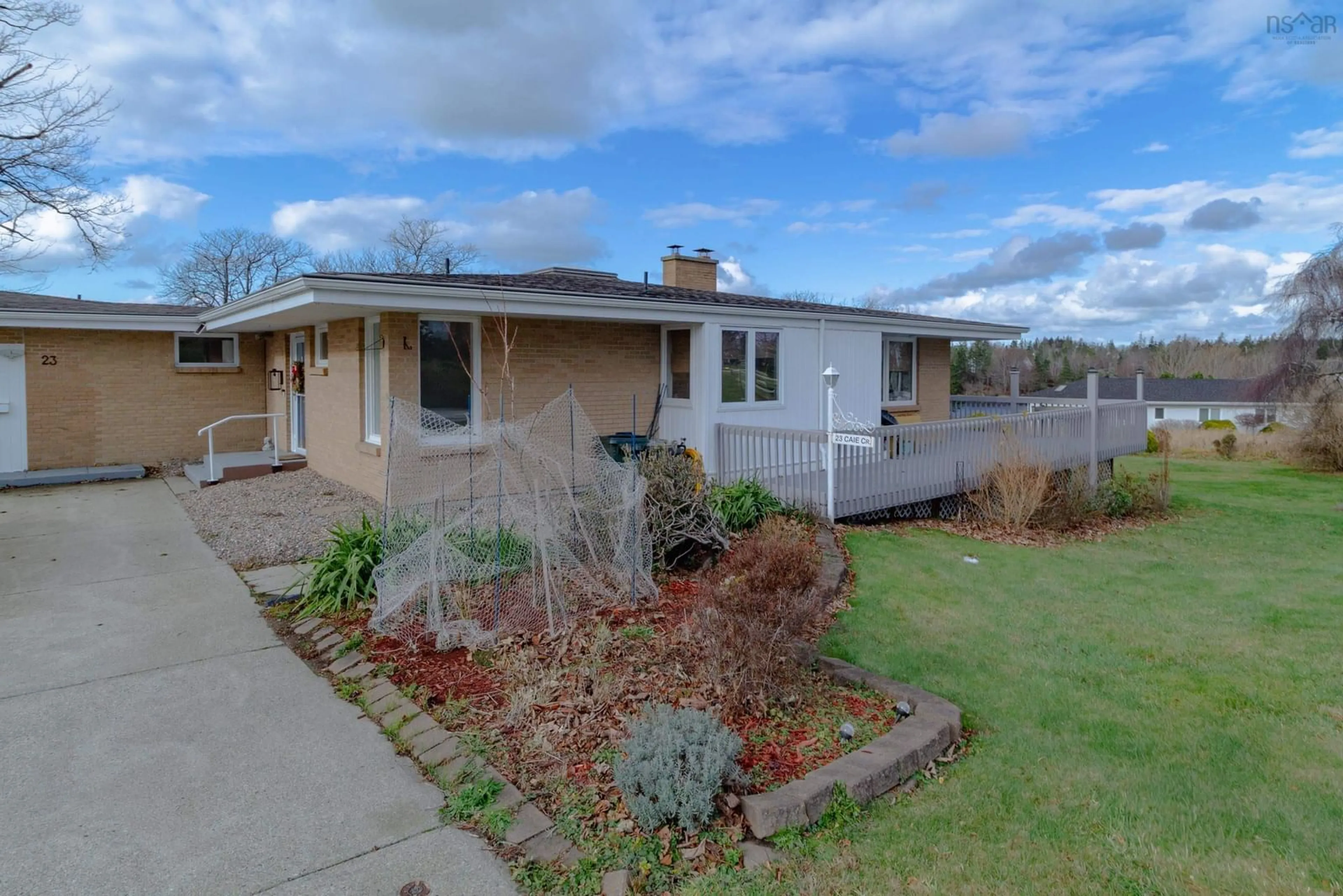 A pic from outside/outdoor area/front of a property/back of a property/a pic from drone, street for 23 Caie Cres, Yarmouth Nova Scotia B5A 1N5