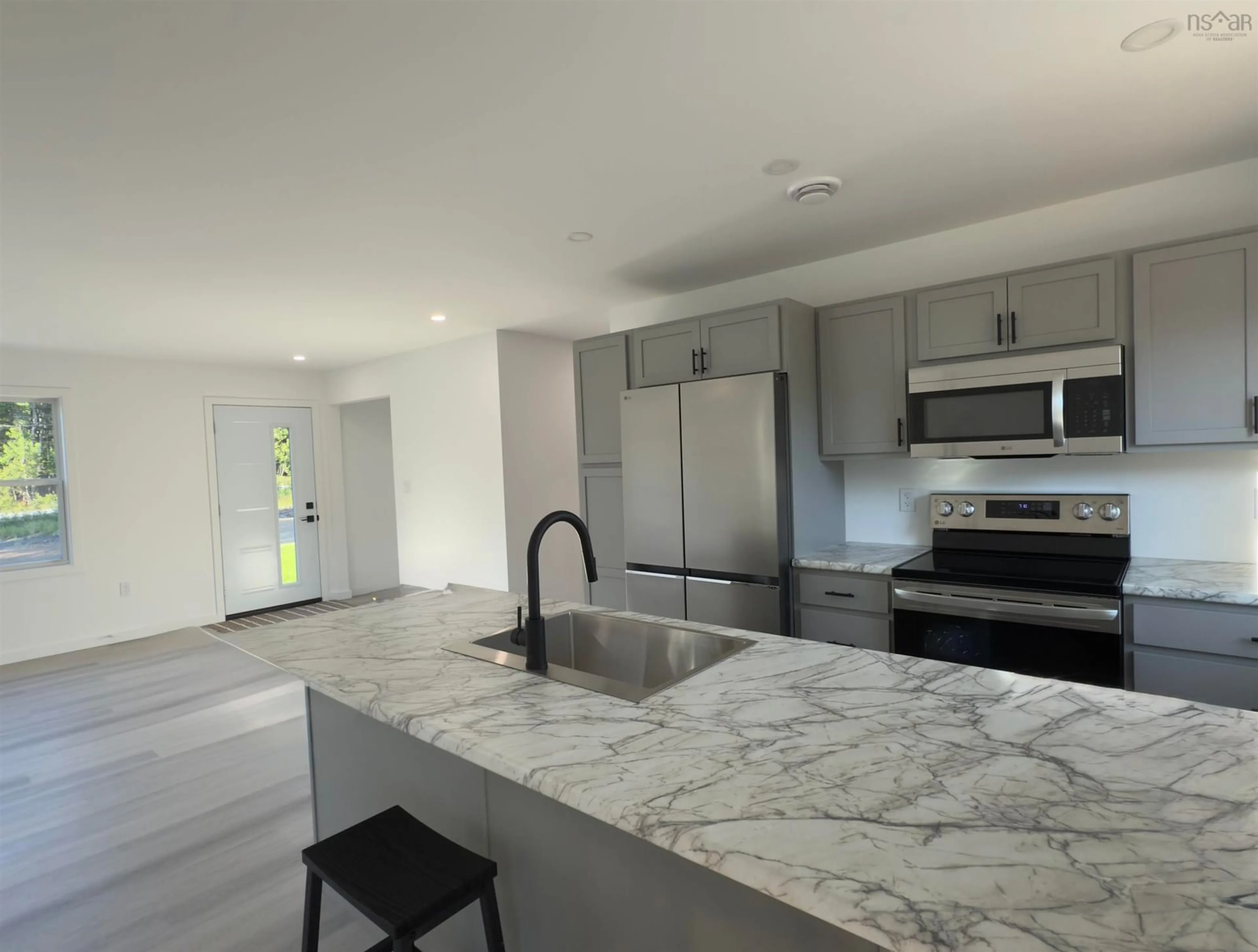 Open concept kitchen, ceramic/tile floor for 4253 325 Hwy, Newcombville Nova Scotia B4V 7W1