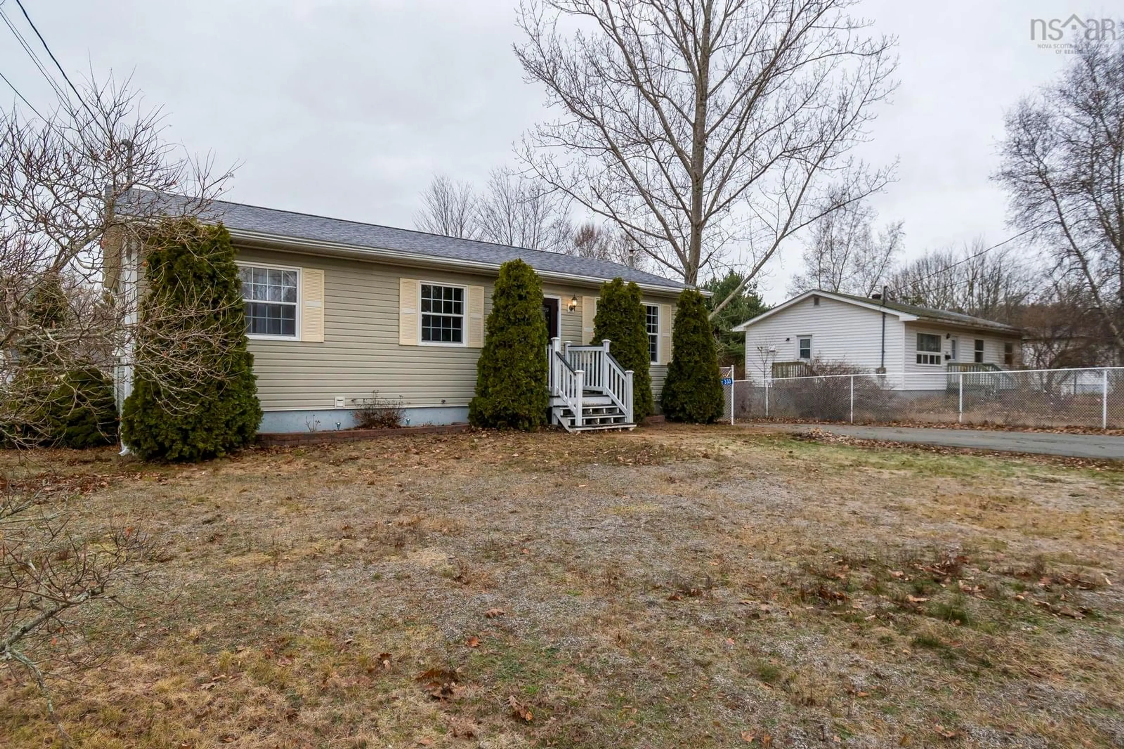 A pic from outside/outdoor area/front of a property/back of a property/a pic from drone, street for 333 Lamont Rd, North Kentville Nova Scotia B4N 3A9