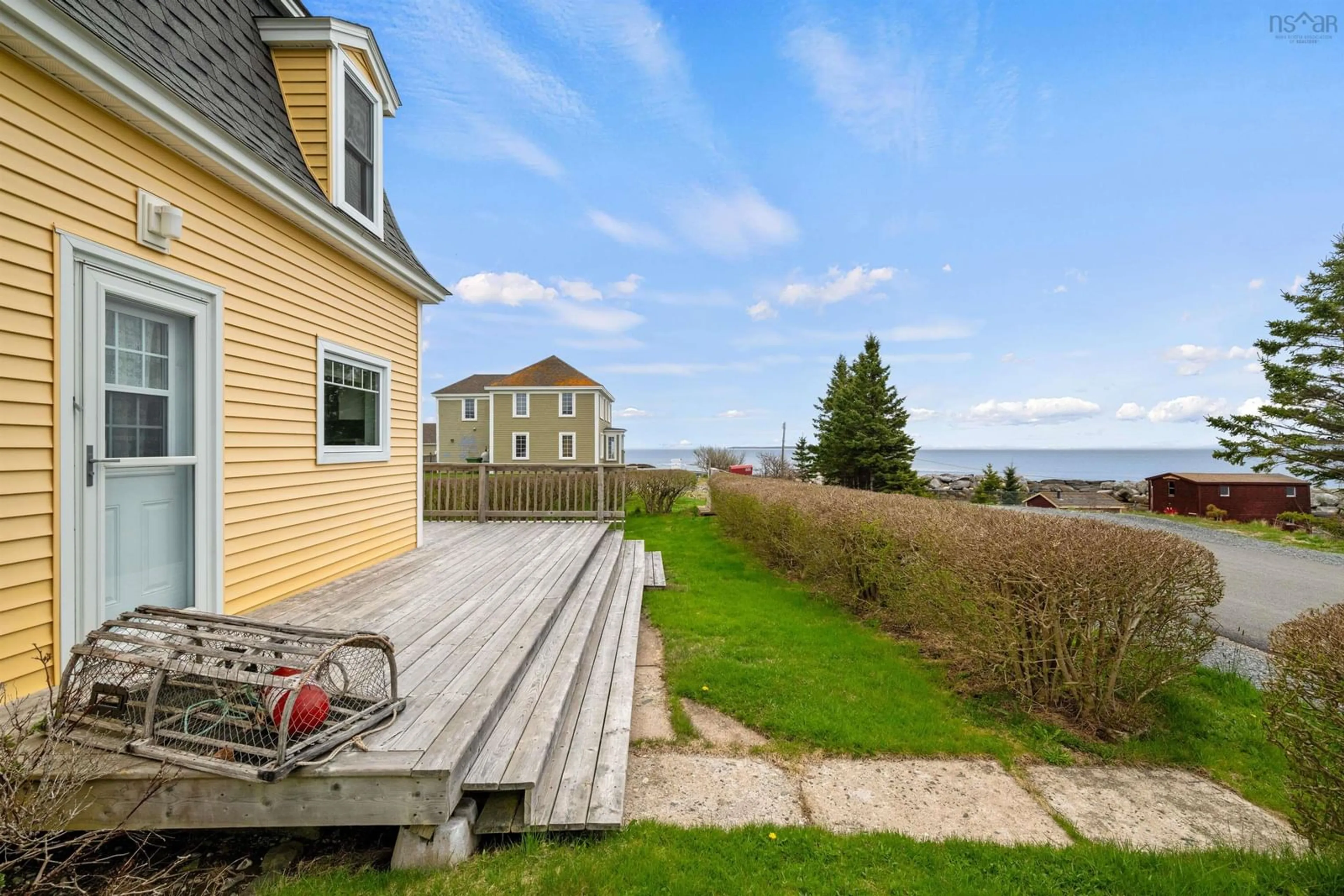 Patio, water/lake/river/ocean view for 125 The Point Rd, Blue Rocks Nova Scotia B0J 2C0