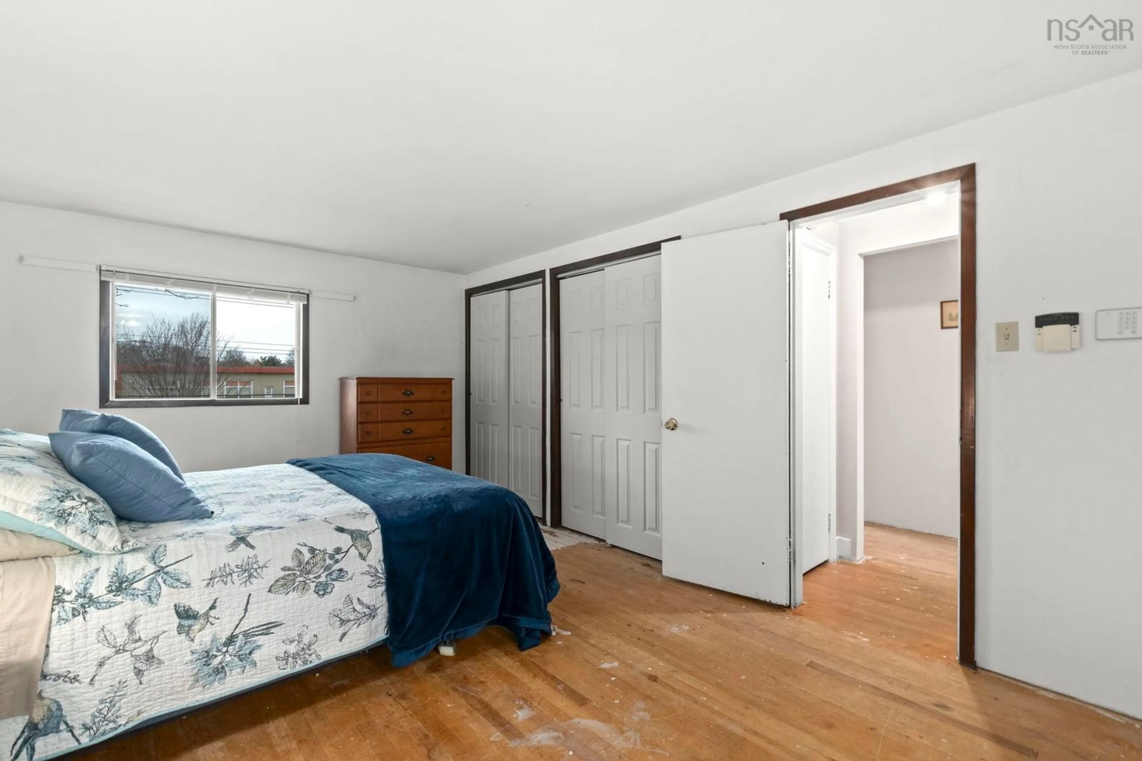 Bedroom with bed, wood/laminate floor for 54 Sunnybrae Ave, Halifax Nova Scotia B3N 2G5