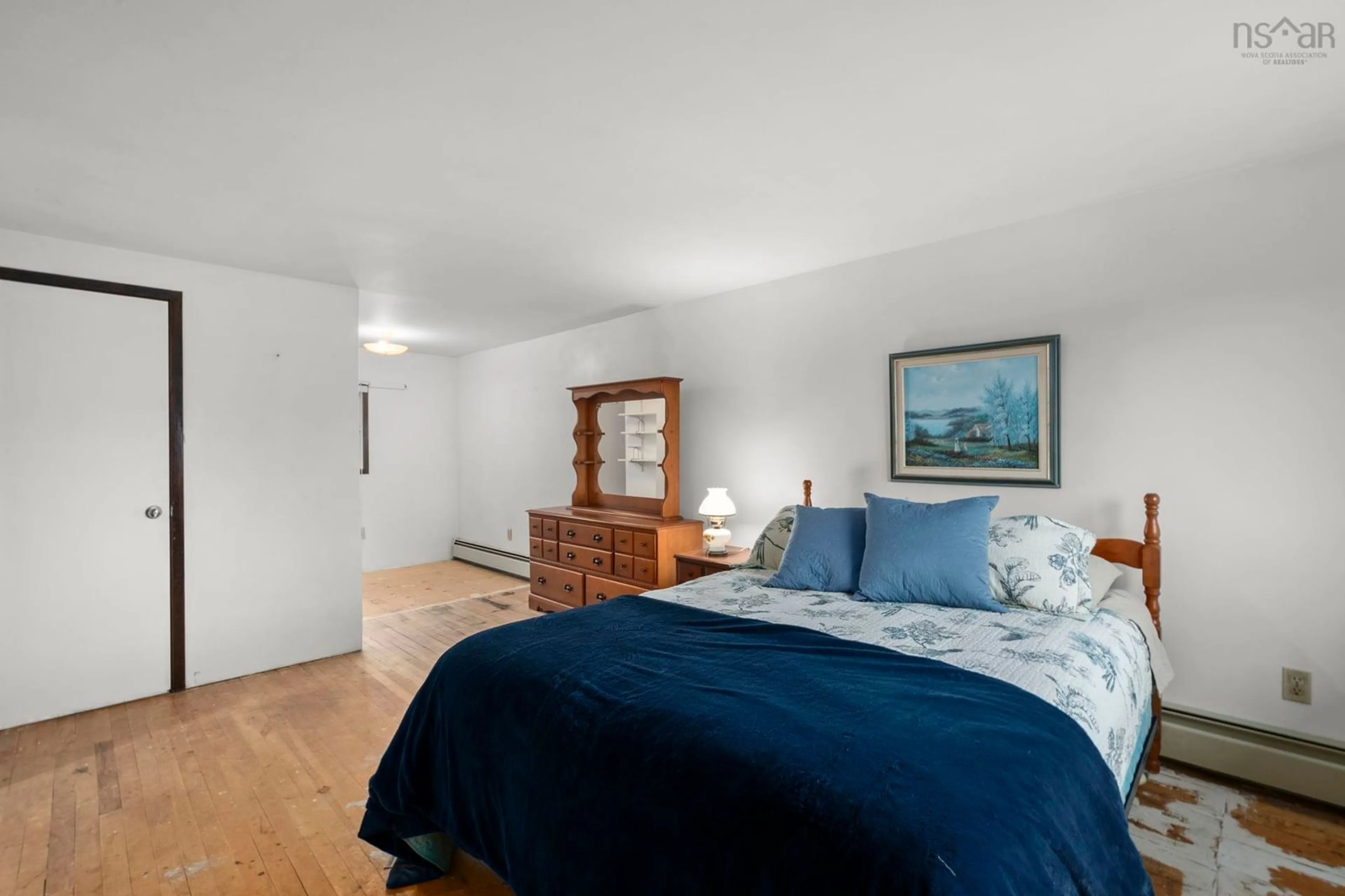 Bedroom with bed, wood/laminate floor for 54 Sunnybrae Ave, Halifax Nova Scotia B3N 2G5