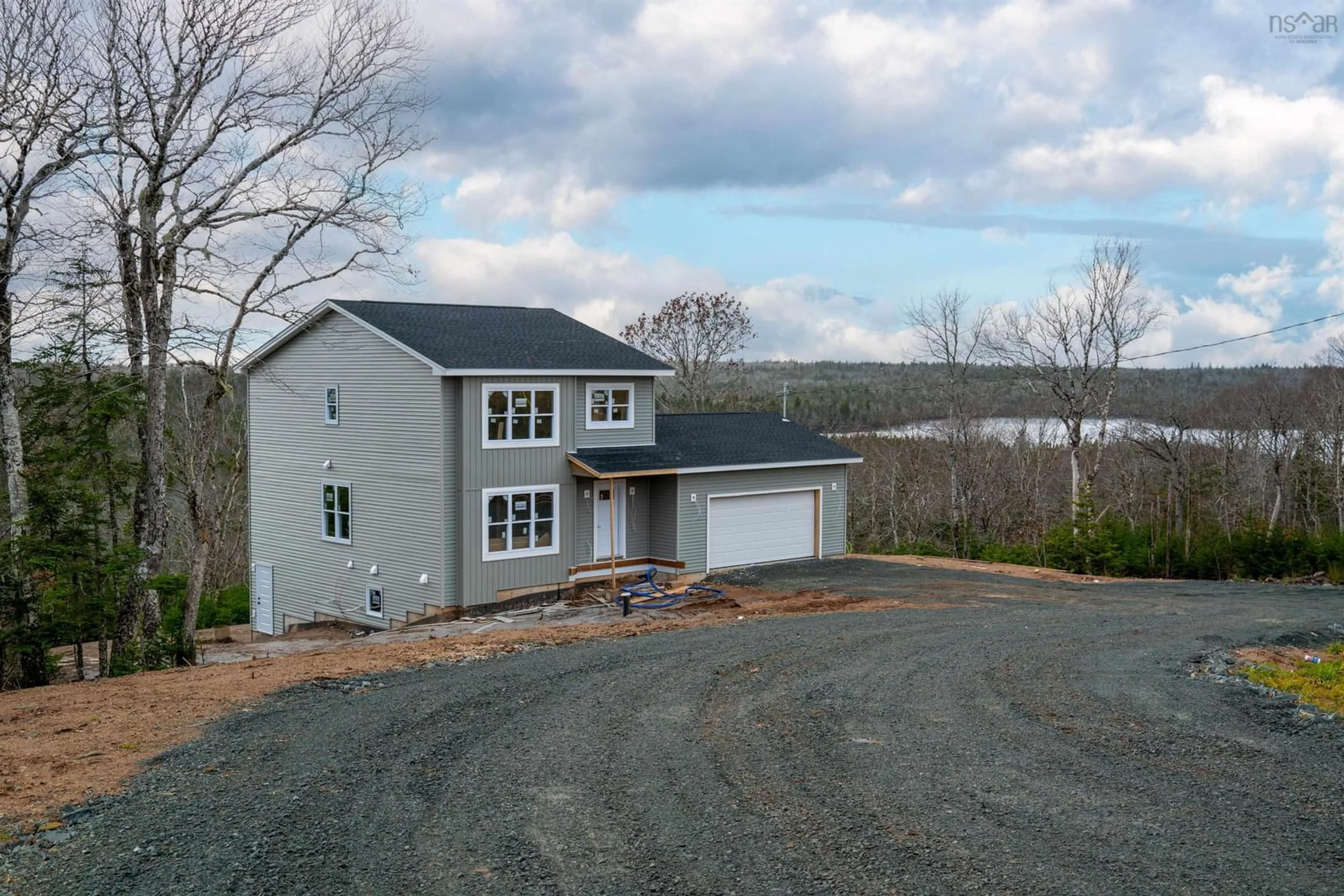 A pic from outside/outdoor area/front of a property/back of a property/a pic from drone, water/lake/river/ocean view for 141 Hideaway Trail, Brookside Nova Scotia B3T 0M2
