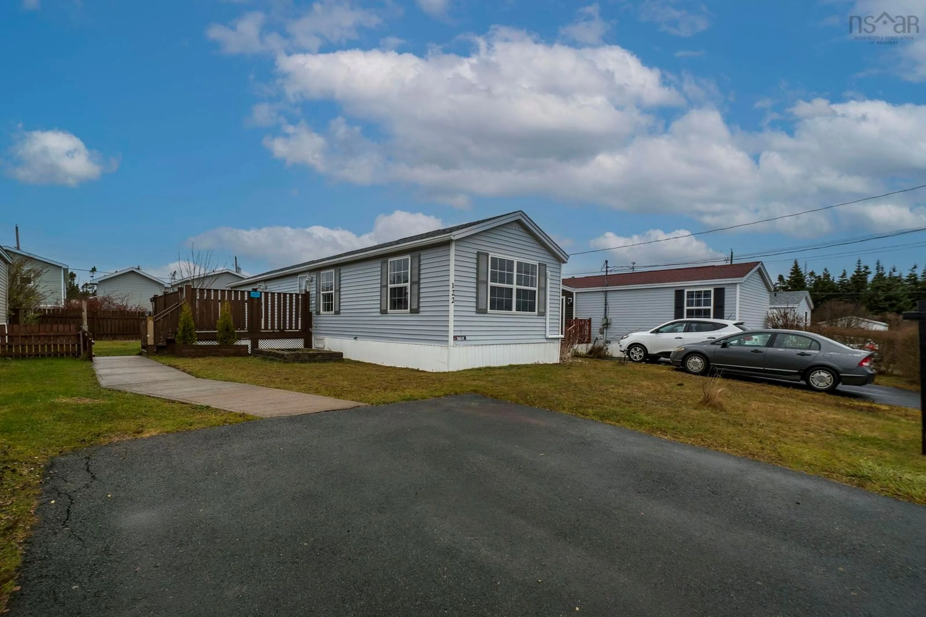 A pic from outside/outdoor area/front of a property/back of a property/a pic from drone, street for 122 Birchill Dr, Eastern Passage Nova Scotia B3G 1E2