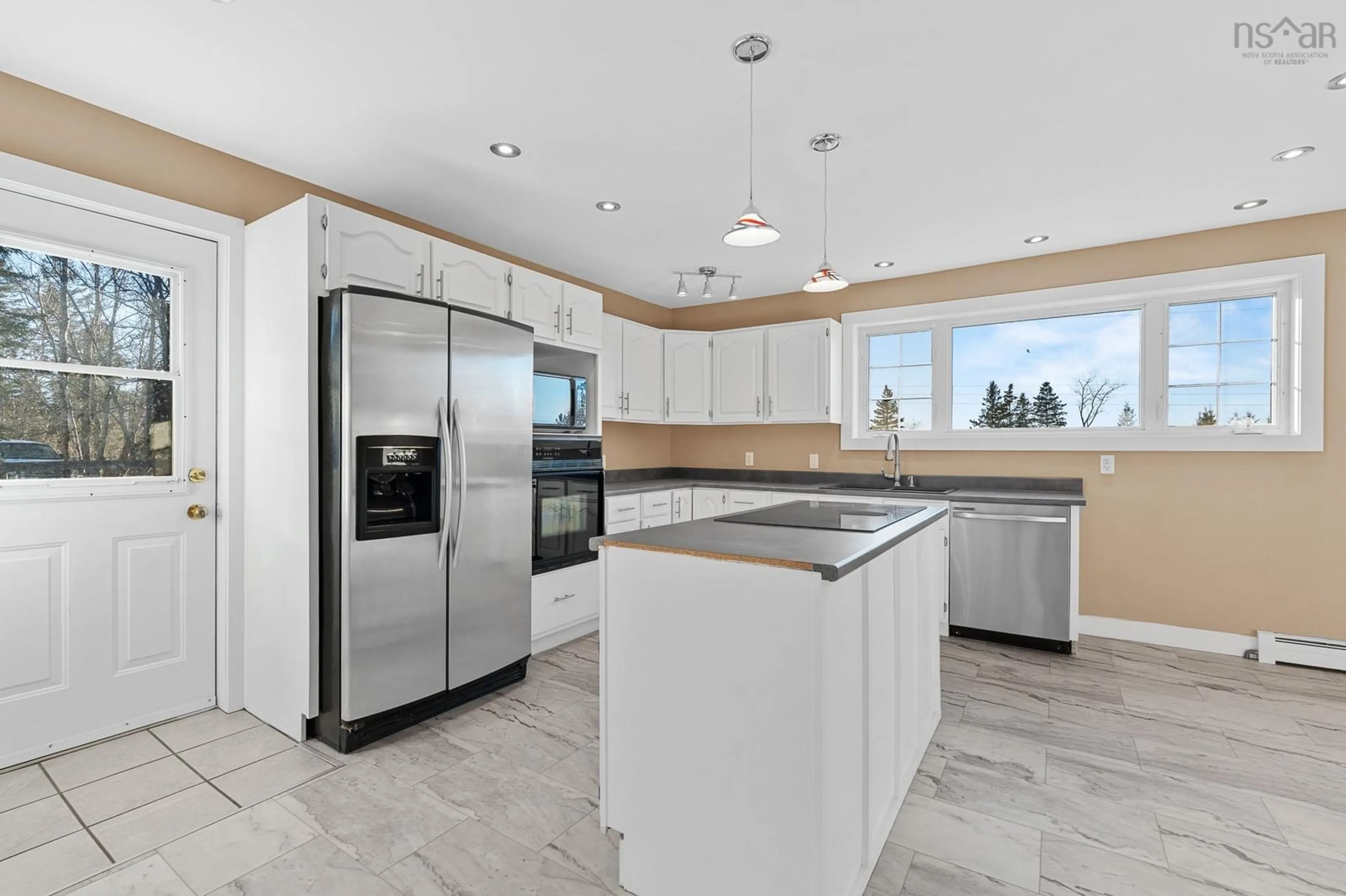 Open concept kitchen, ceramic/tile floor for 44 Lahey Dr, West Lawrencetown Nova Scotia B2Z 1R2