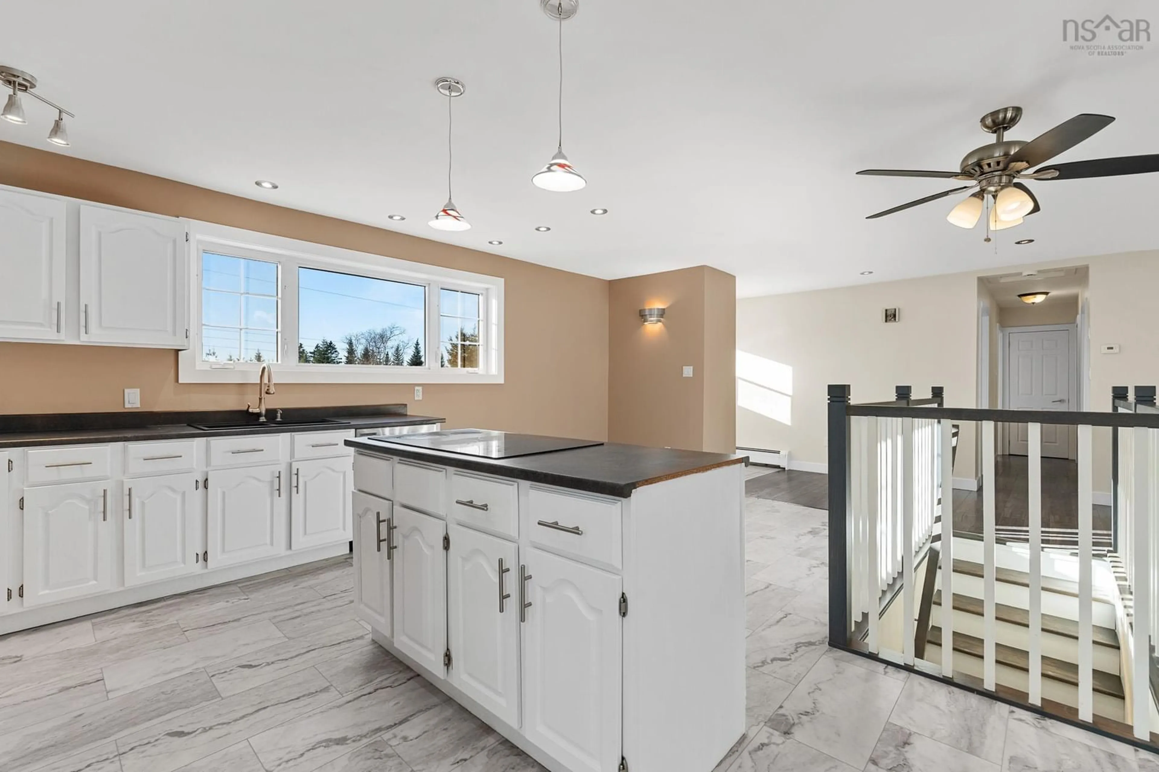 Open concept kitchen, ceramic/tile floor for 44 Lahey Dr, West Lawrencetown Nova Scotia B2Z 1R2