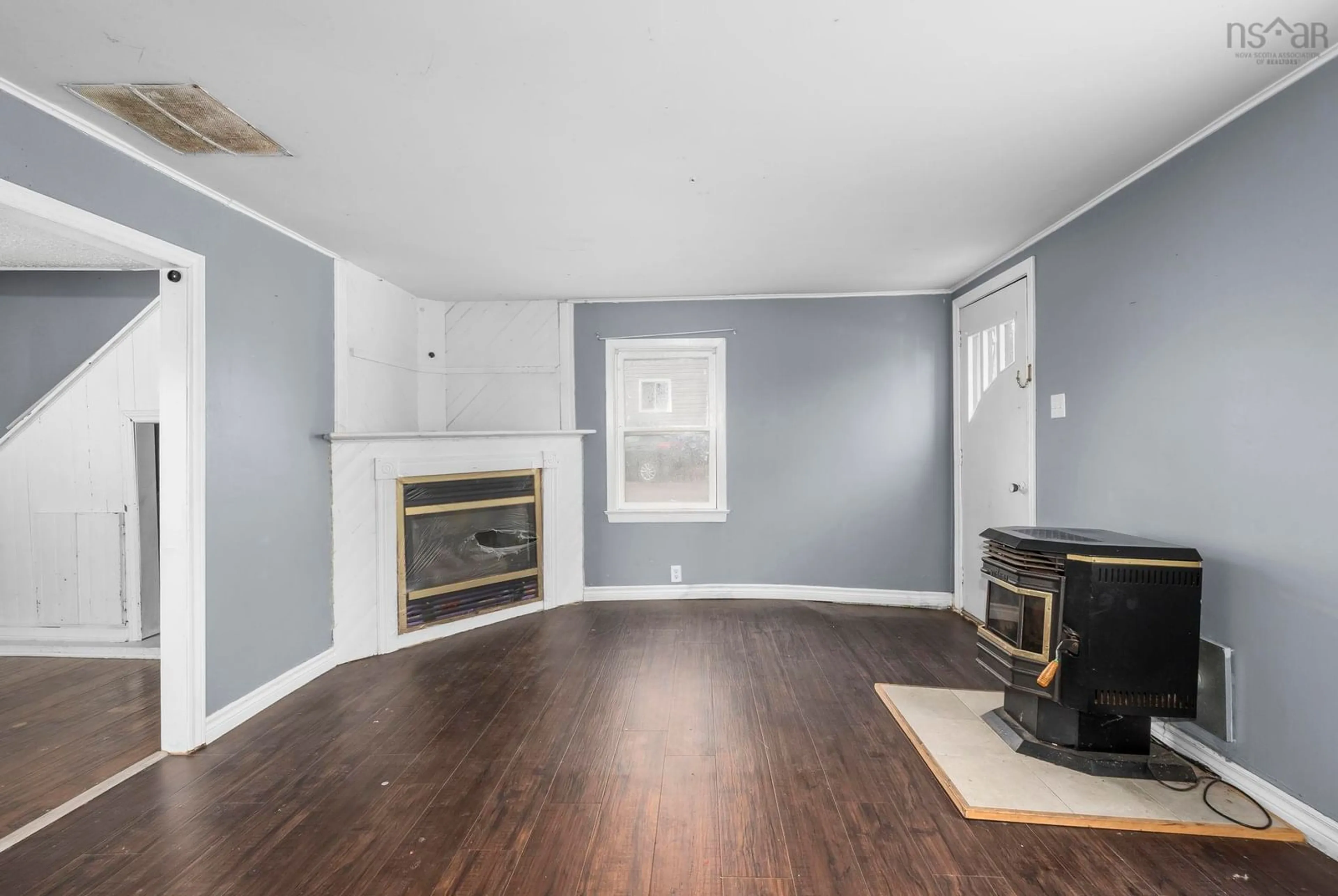 Living room with furniture, wood/laminate floor for 361 Ellershouse Rd, Ellershouse Nova Scotia B0N 1L0