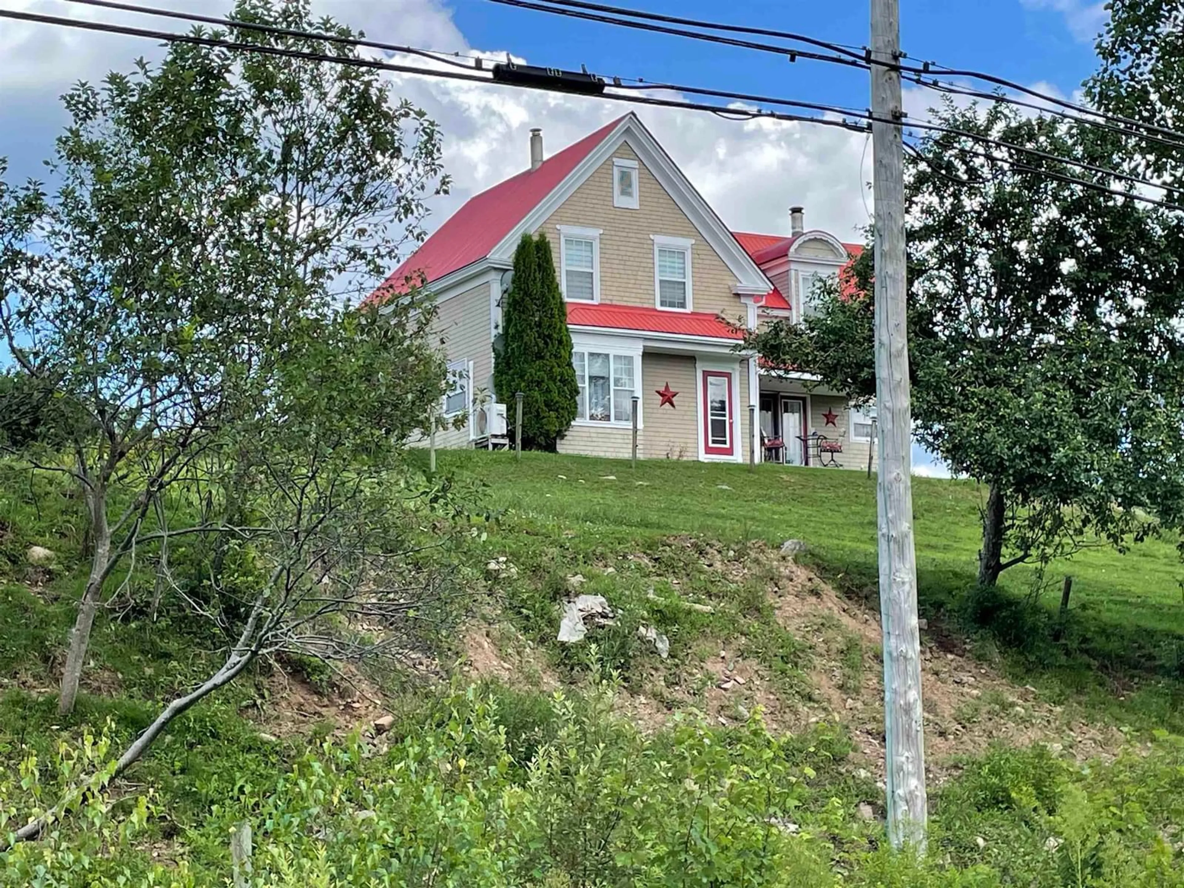 A pic from outside/outdoor area/front of a property/back of a property/a pic from drone, unknown for 550 Lower Branch Rd, Lower Branch Nova Scotia B4V 4M1