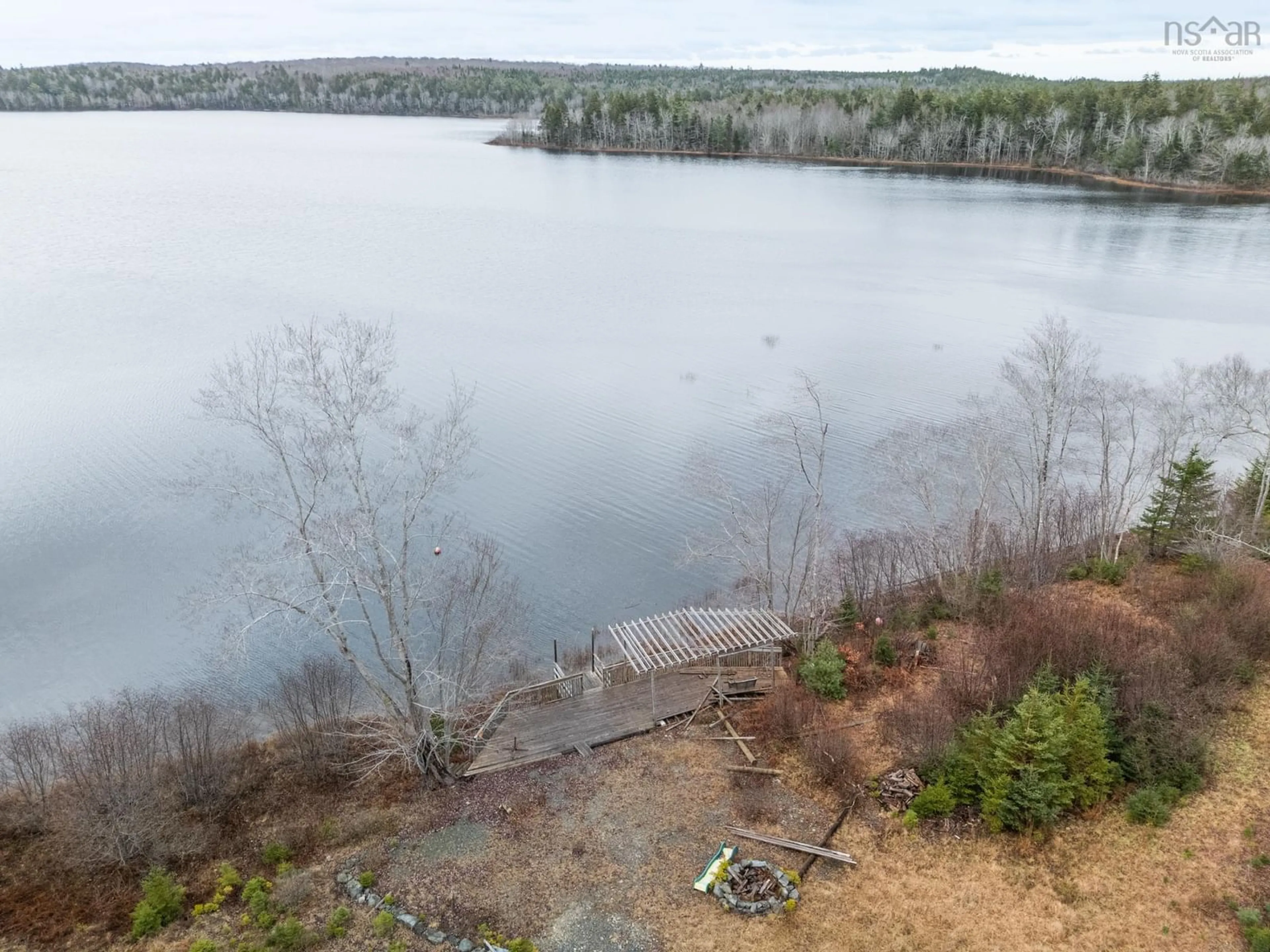 A pic from outside/outdoor area/front of a property/back of a property/a pic from drone, water/lake/river/ocean view for 3636 Highway 340, Carleton Nova Scotia B5A 5P8